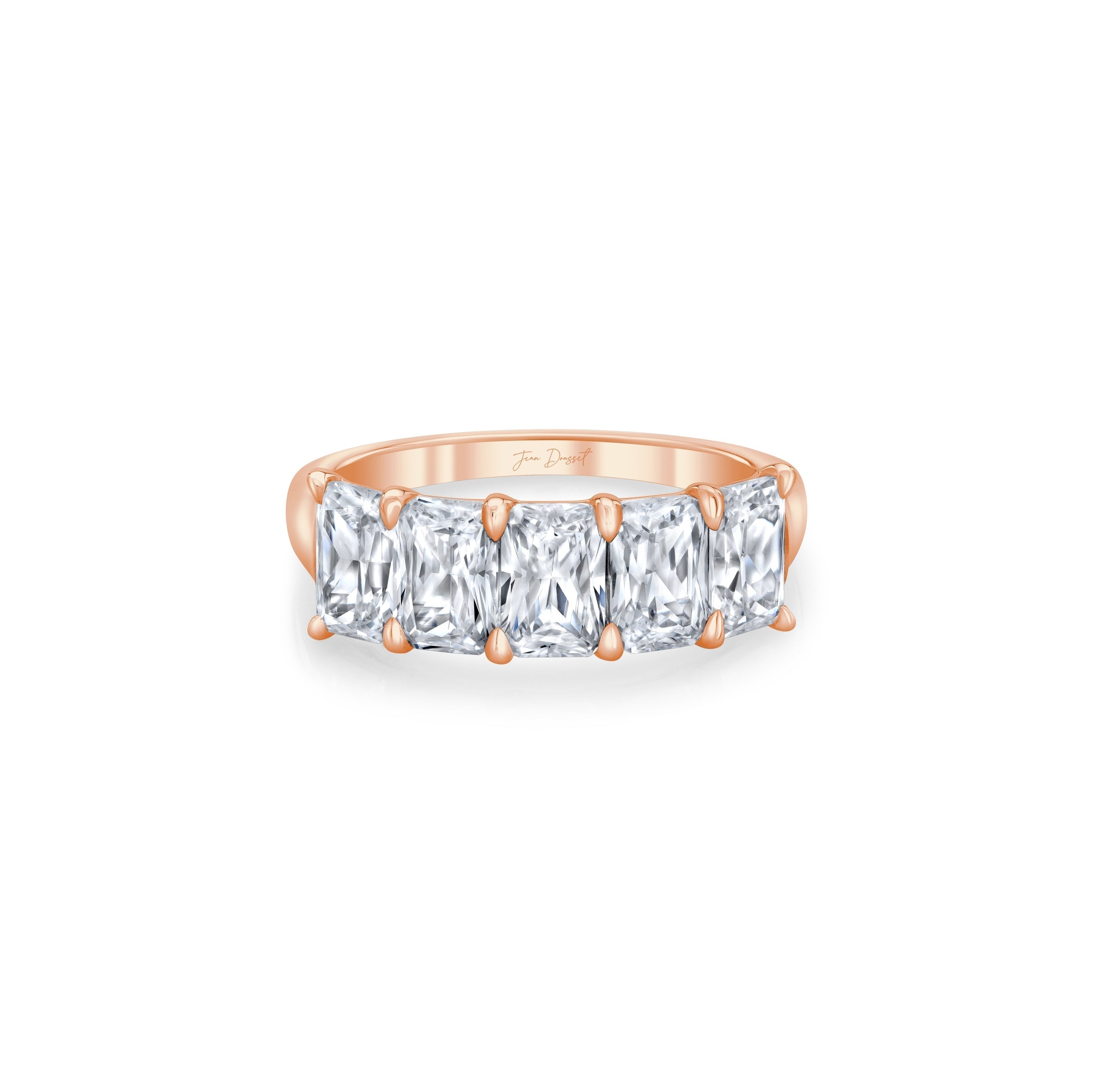 Olivia 5-Stone Radiant Lab Diamond Band