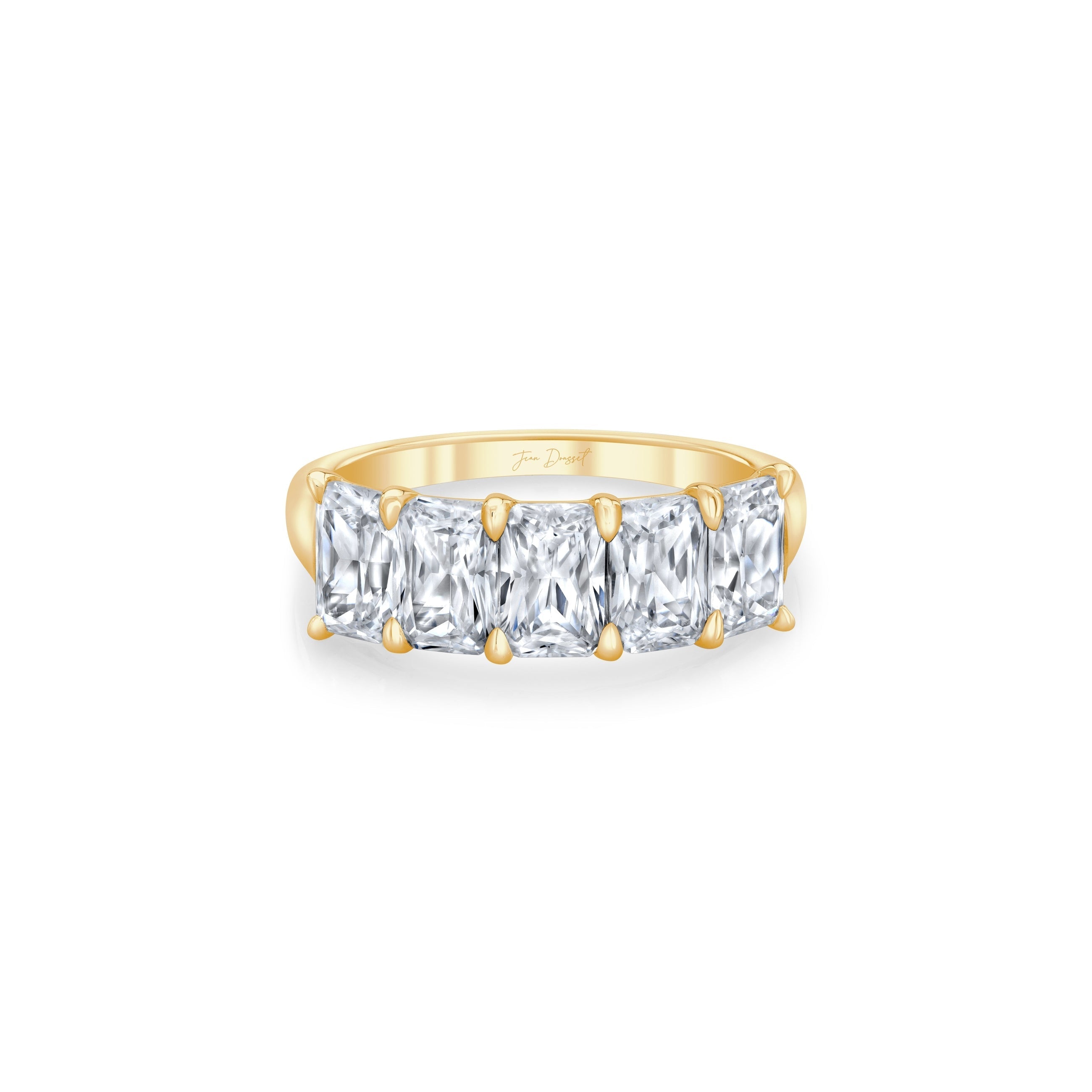 Olivia 5-Stone Radiant Lab Diamond Band