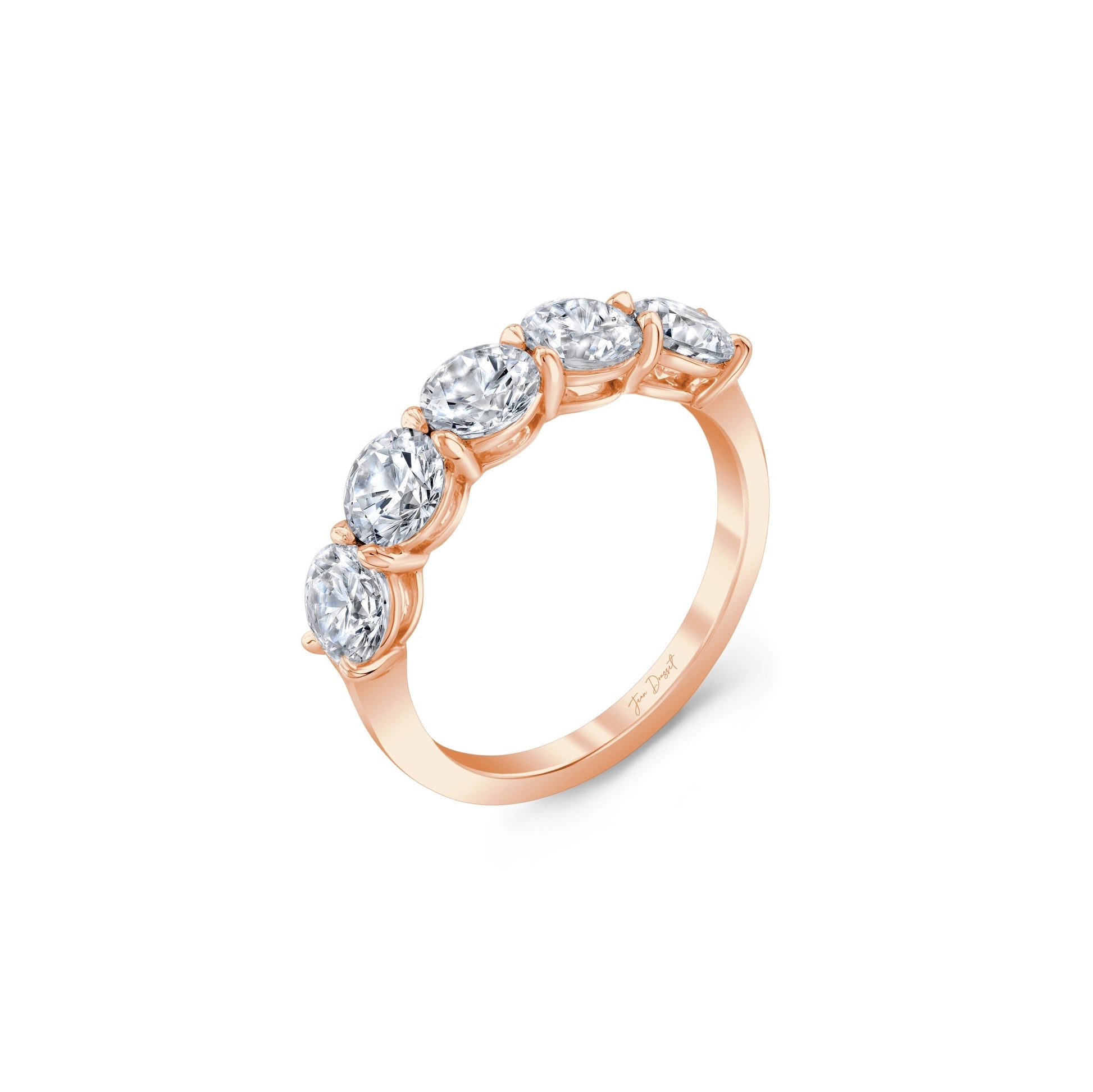 Precious Metal:18k Rose Gold;Total Carat Weight:2.5 CTW