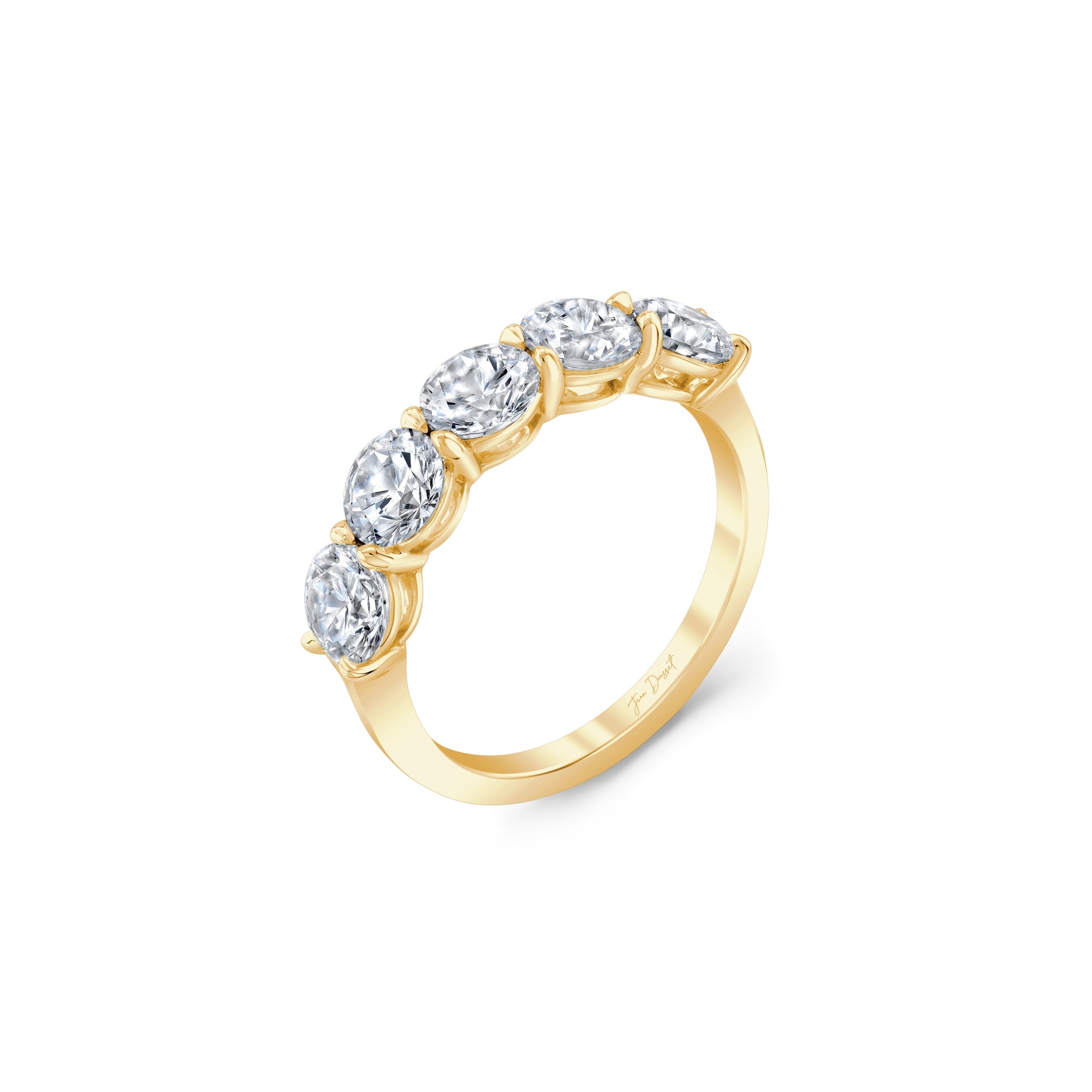 Precious Metal:18k Yellow Gold;Total Carat Weight:2.5 CTW