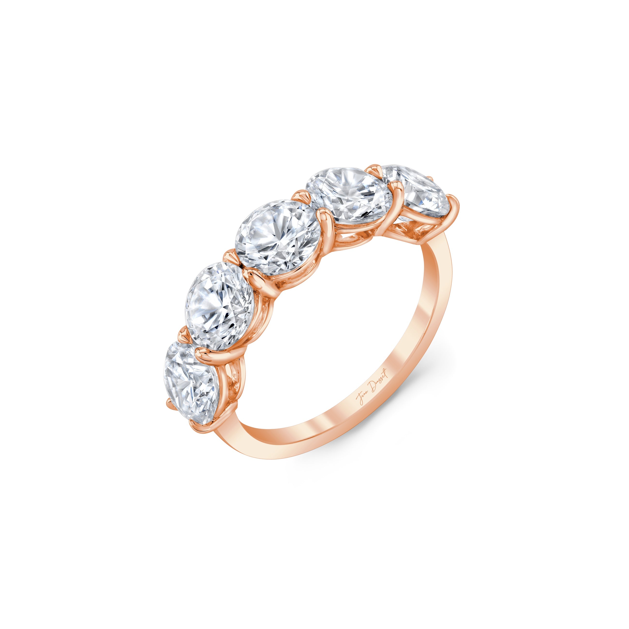Precious Metal:18k Rose Gold;Total Carat Weight:3.75 CTW