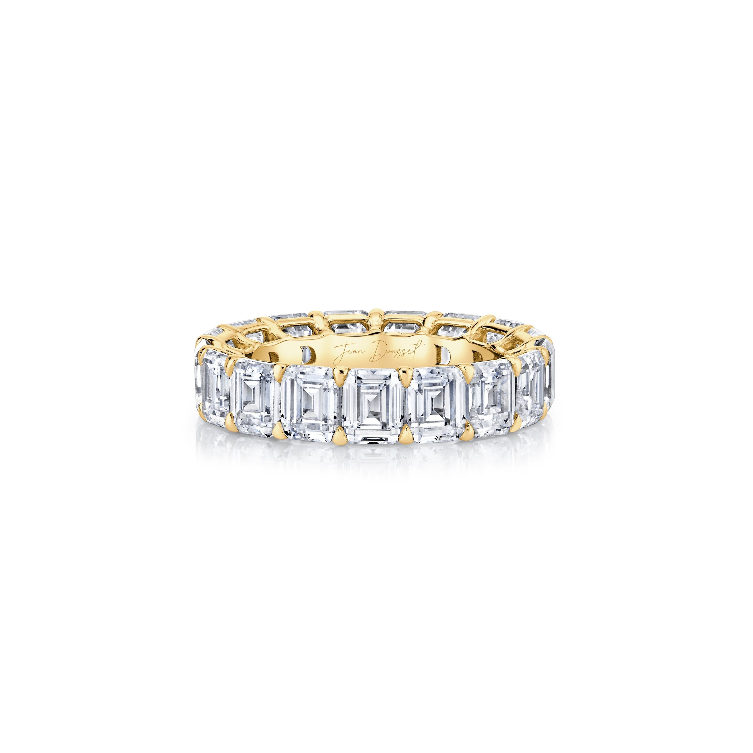Olivia Large Emerald Lab Diamond Eternity Band