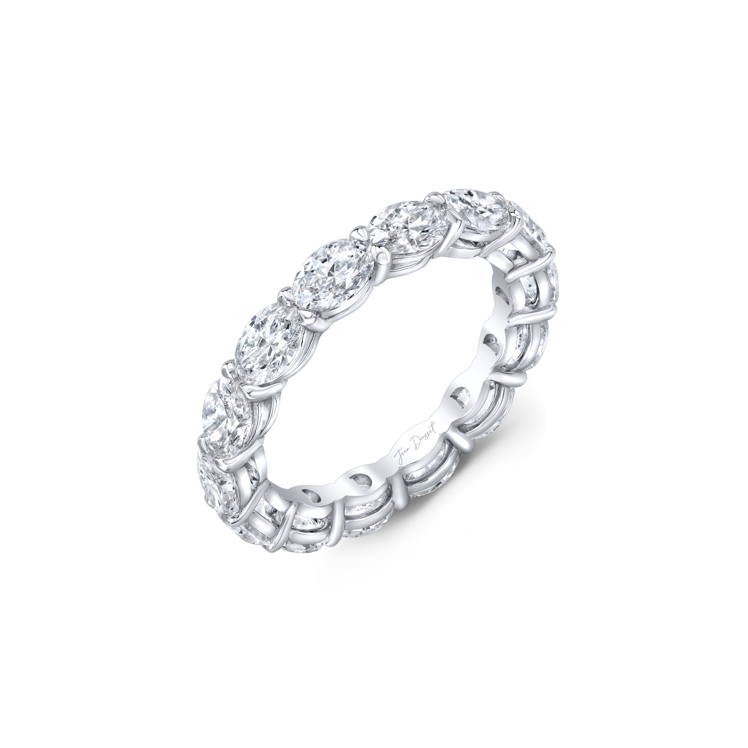 Precious Metal:Platinum;Cut Shape:Oval;Total Carat Weight:3.5 CTW
