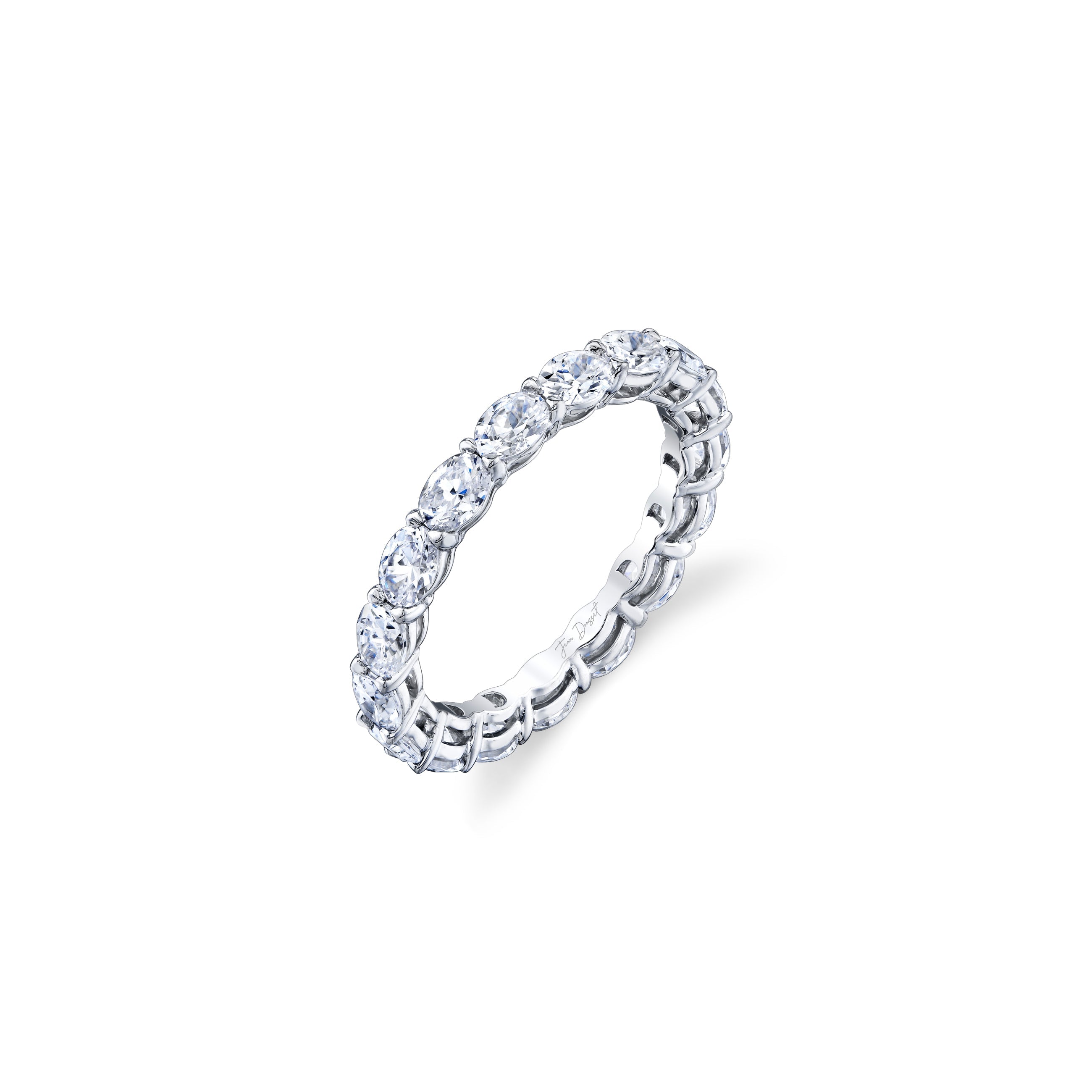 Precious Metal:Platinum;Cut Shape:Oval;Total Carat Weight:2.5 CTW