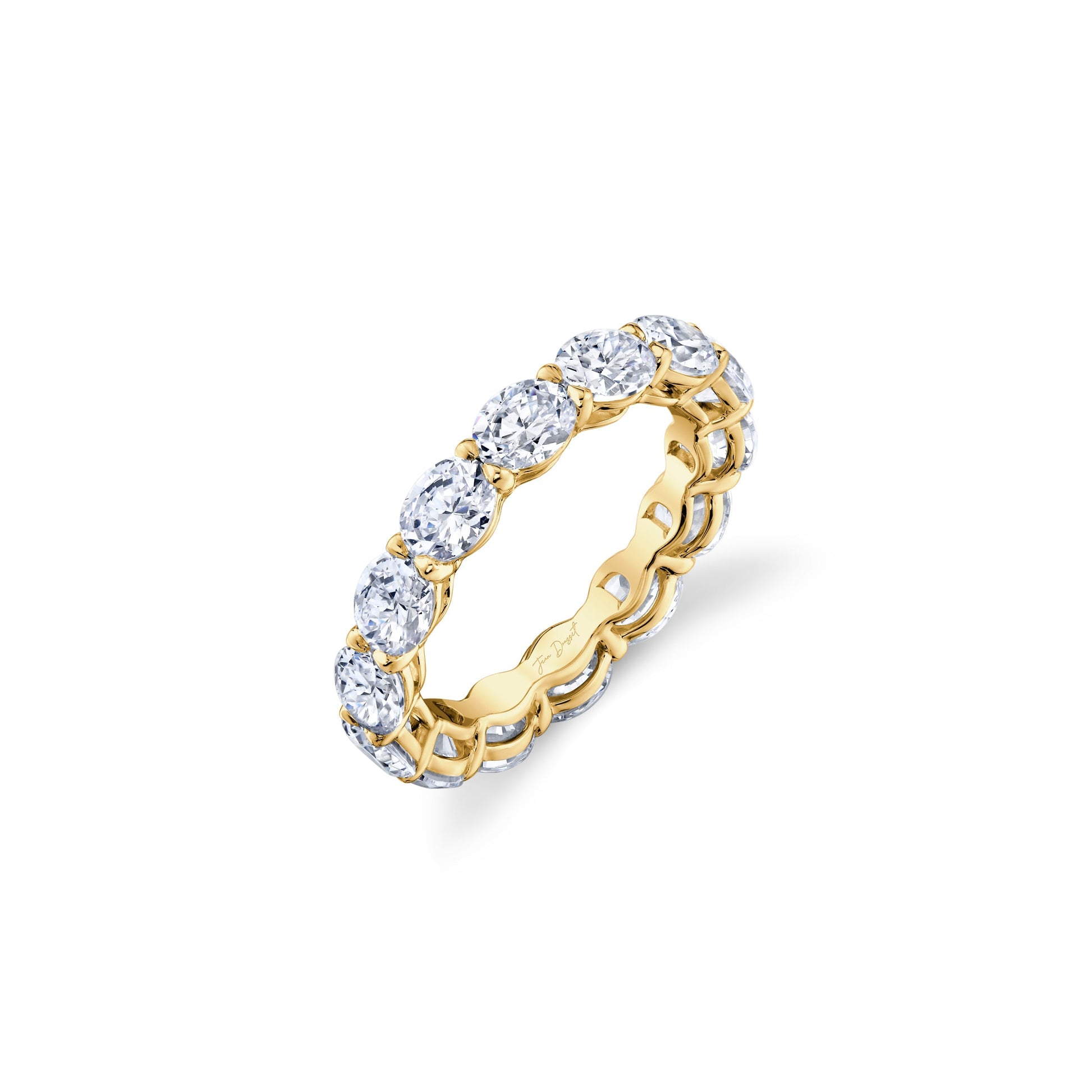 Precious Metal:18k Yellow Gold;Cut Shape:Oval;Total Carat Weight:4.2 CTW,5.0 CTW