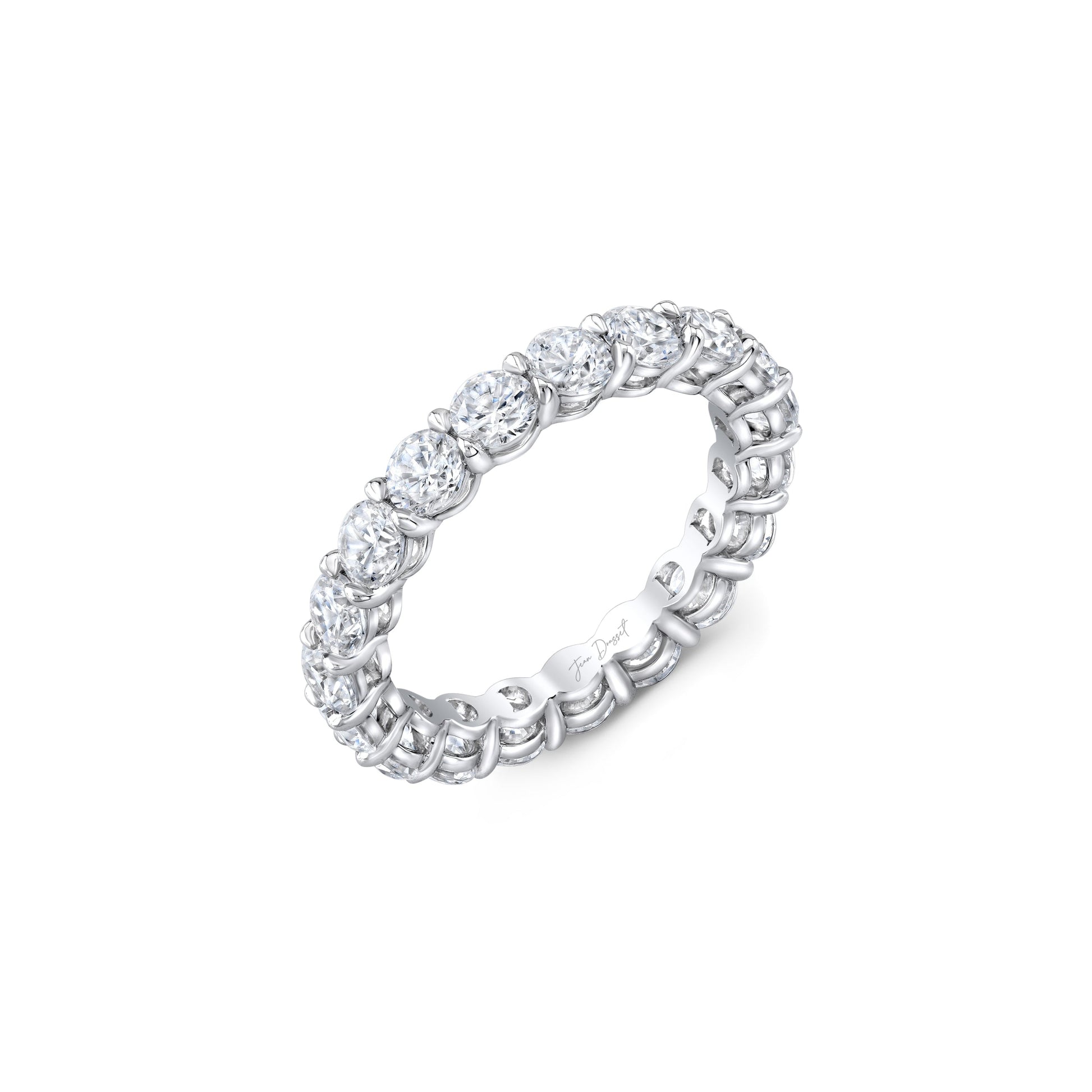 Precious Metal:18k White Gold;Total Carat Weight:4.2 CTW,4.9 CTW