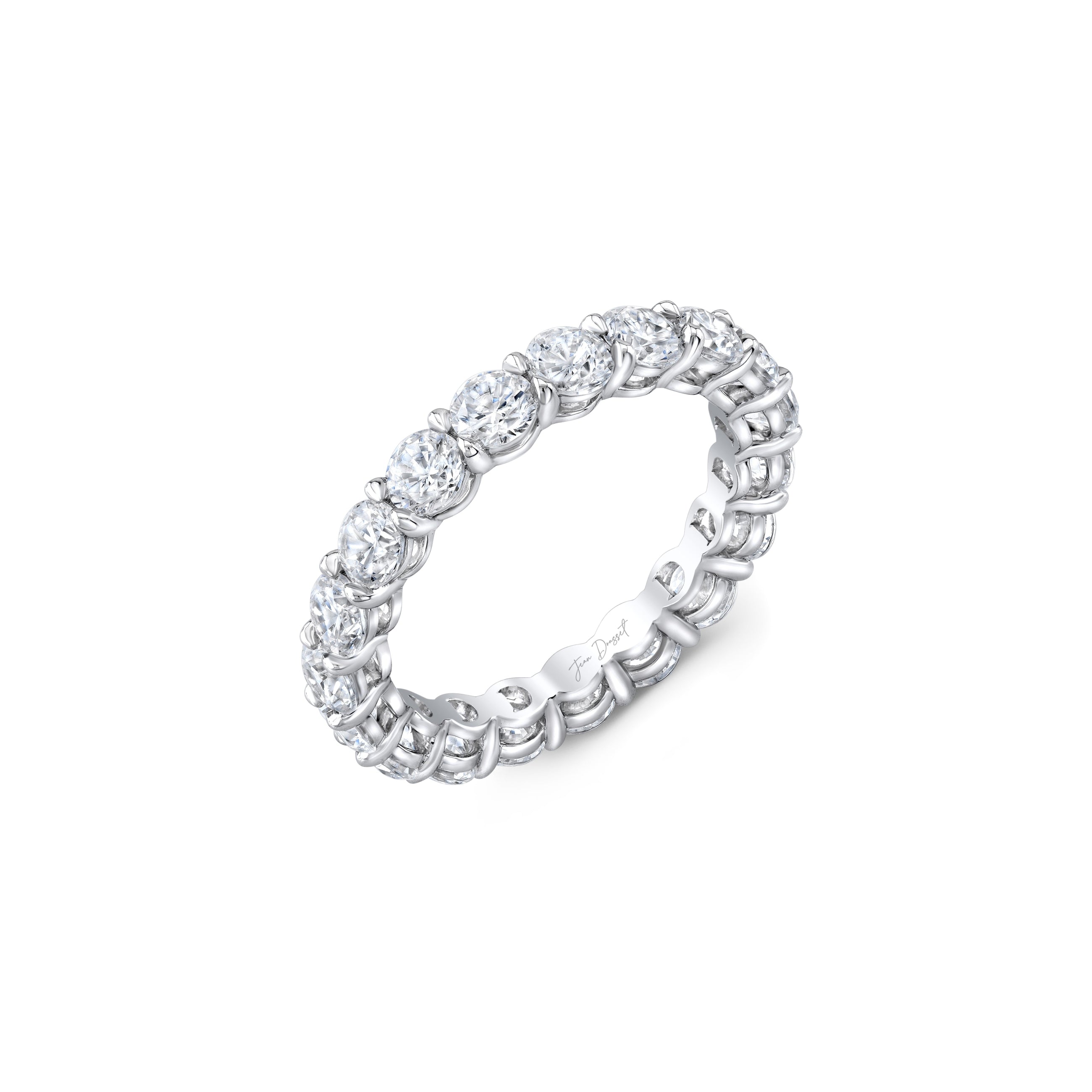 Precious Metal:18k White Gold;Total Carat Weight:4.2 CTW,4.9 CTW