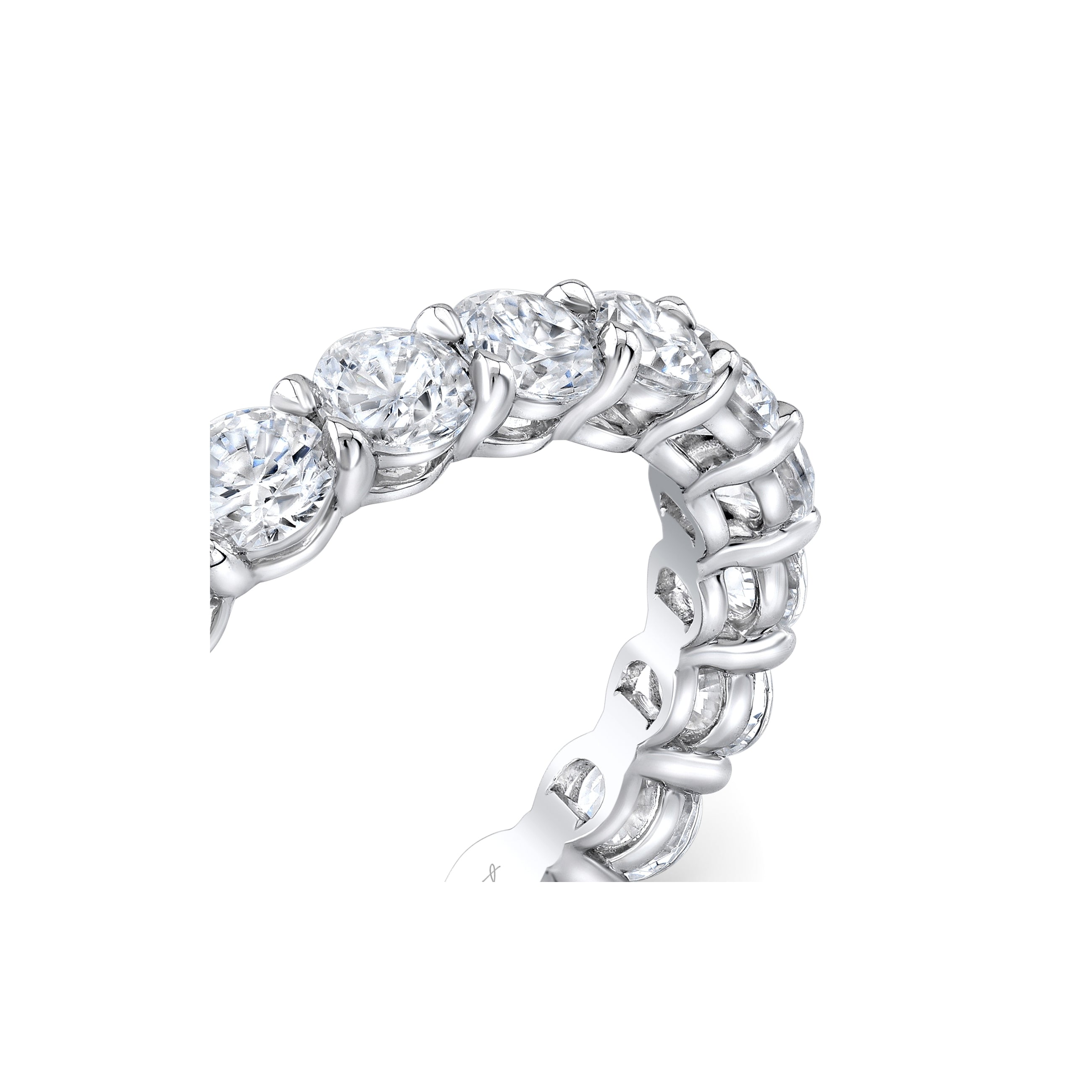 Olivia Large Round Brilliant Lab Diamond Eternity Band