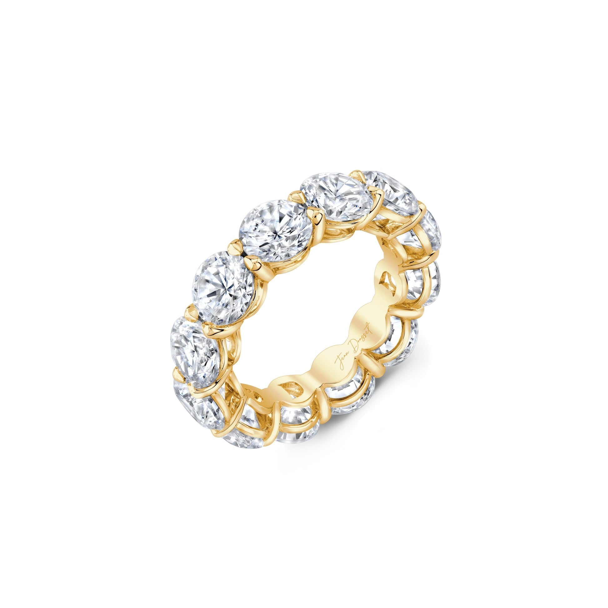 Precious Metal:18k Yellow Gold;Cut Shape:Round;Total Carat Weight:7 CTW,9 CTW;