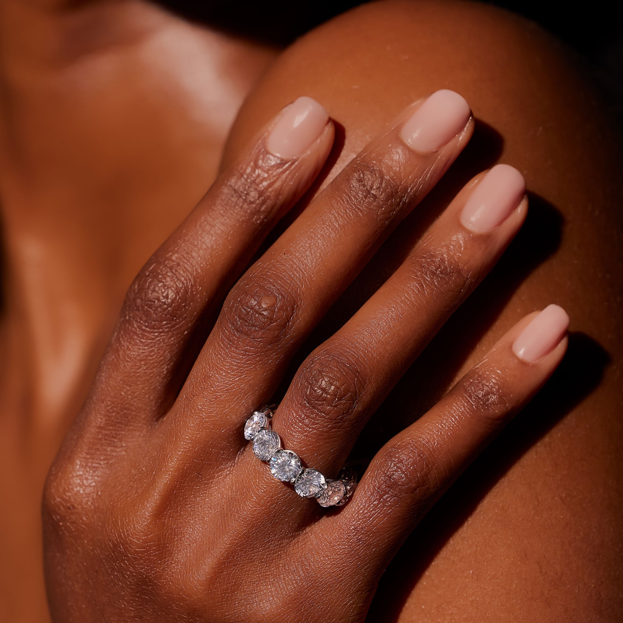Olivia Round Brilliant Lab Diamond Eternity Band
