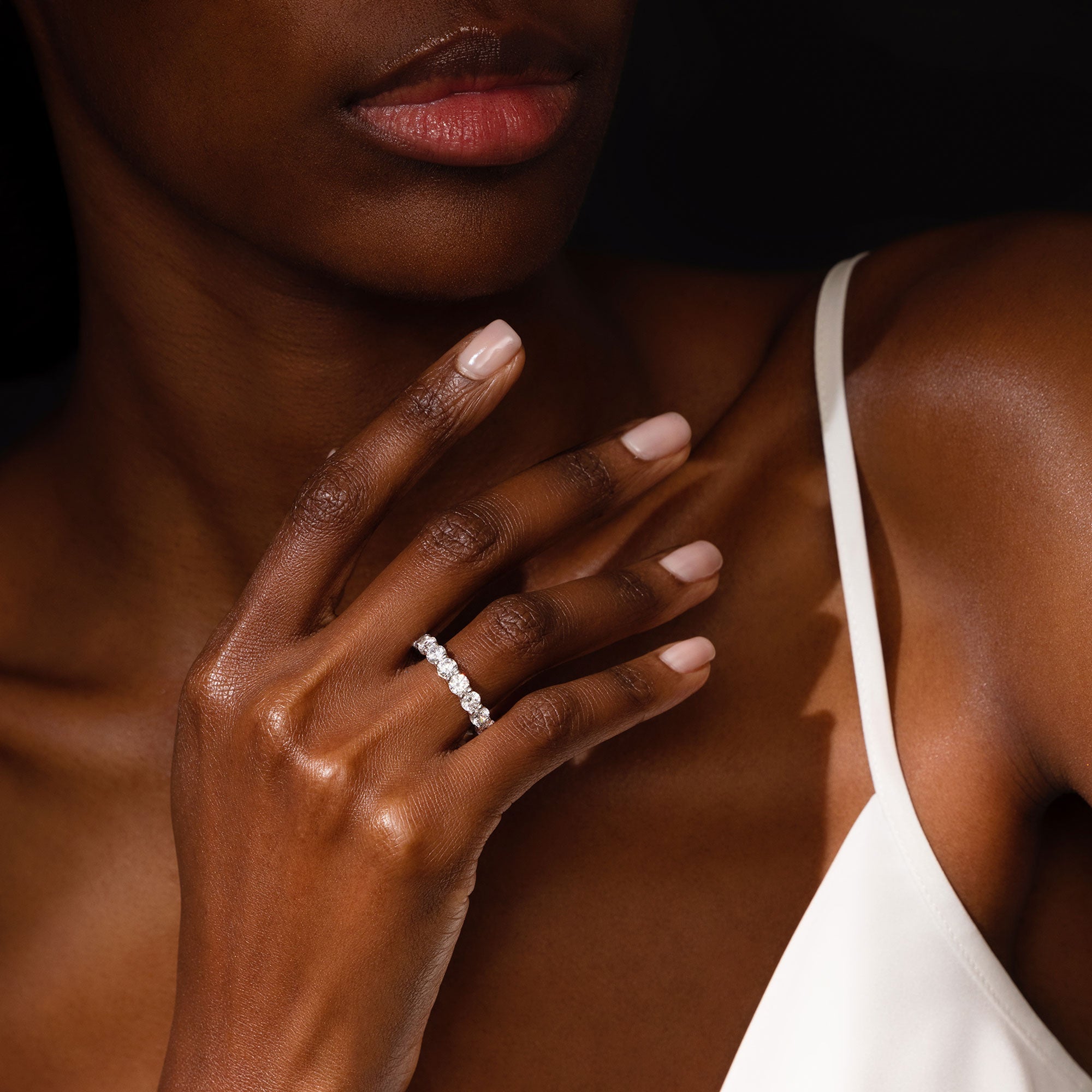 Olivia Round Brilliant Lab Diamond Eternity Band