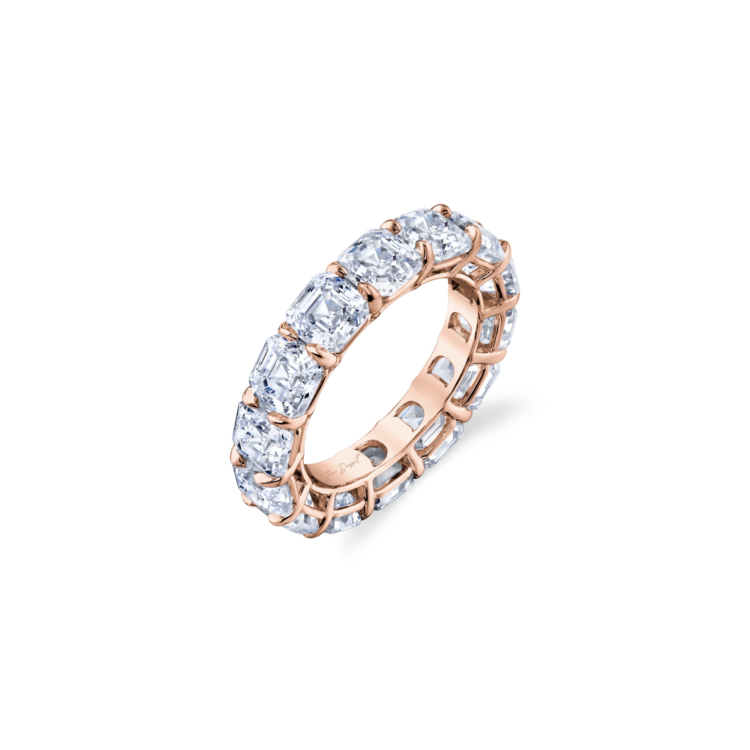 Precious Metal:18k Rose Gold;Cut Shape:Asscher;Total Carat Weight:5.7 CTW,8 CTW,11.25 CTW
