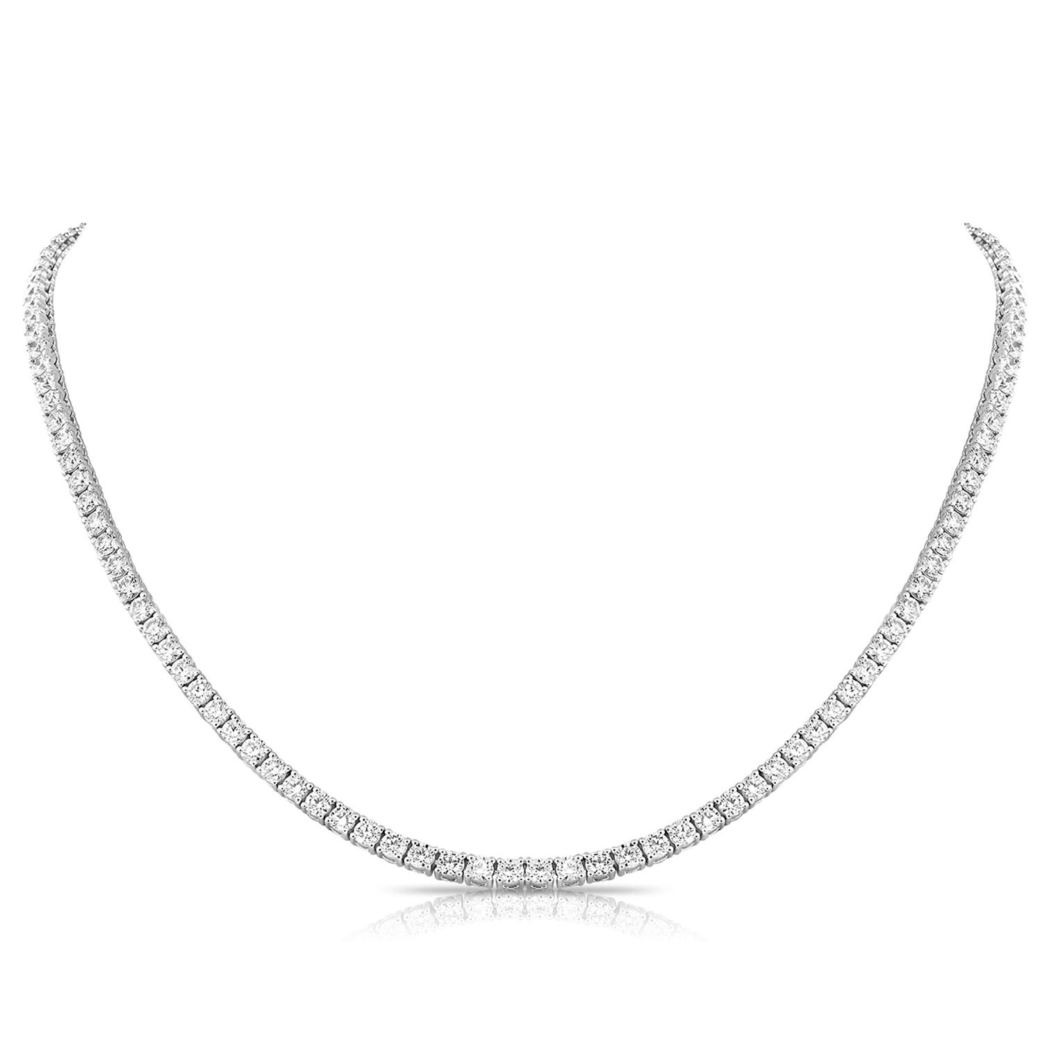 Classic Lab Grown Diamond Tennis Necklace