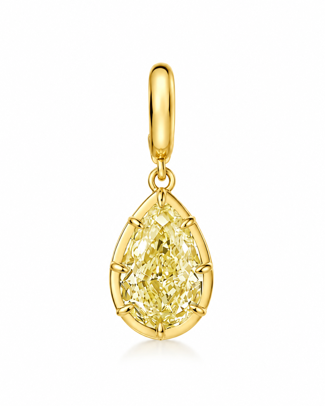 Clara Yellow Pear Diamond