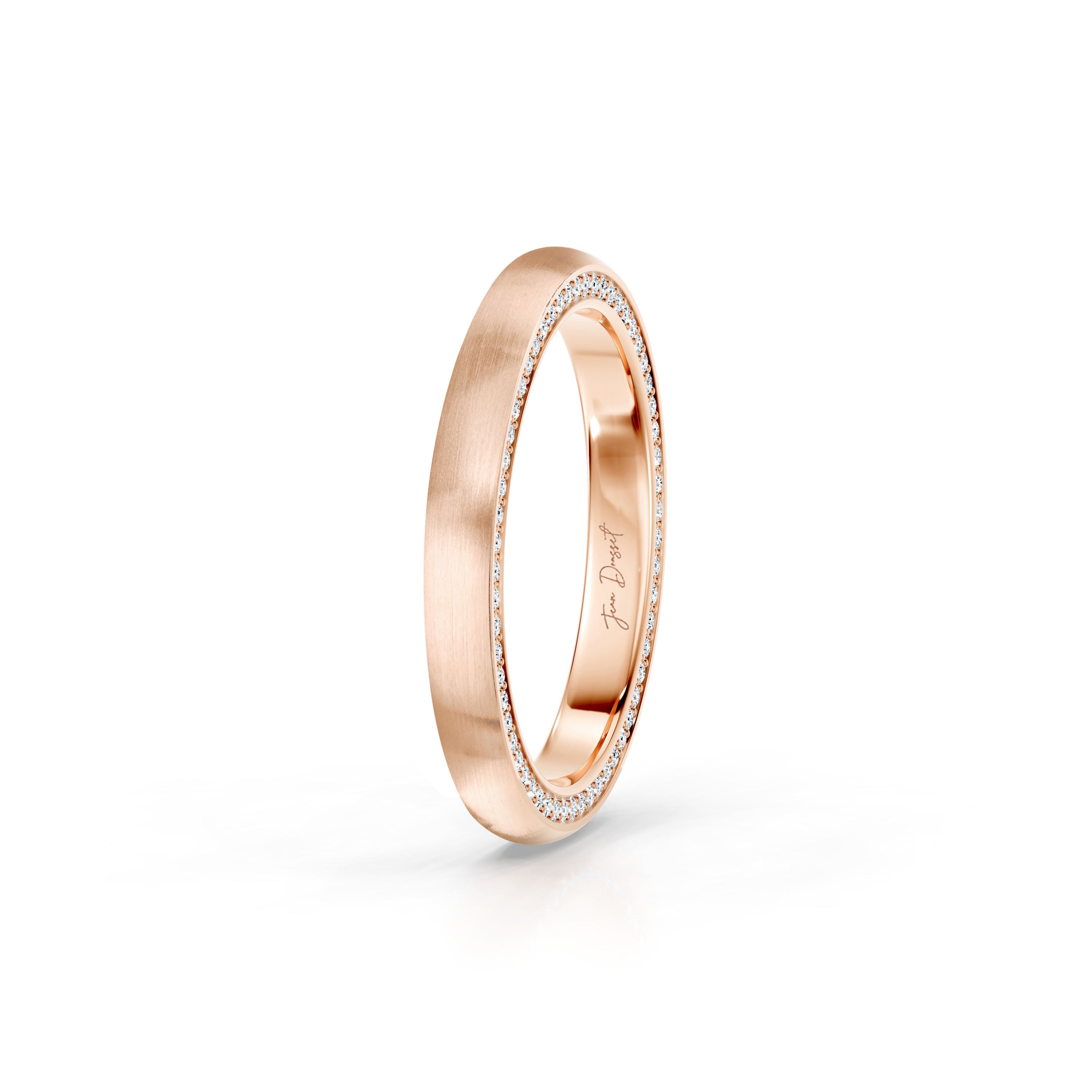 Precious Metal:18k Rose Gold;Finish:Satin Finished