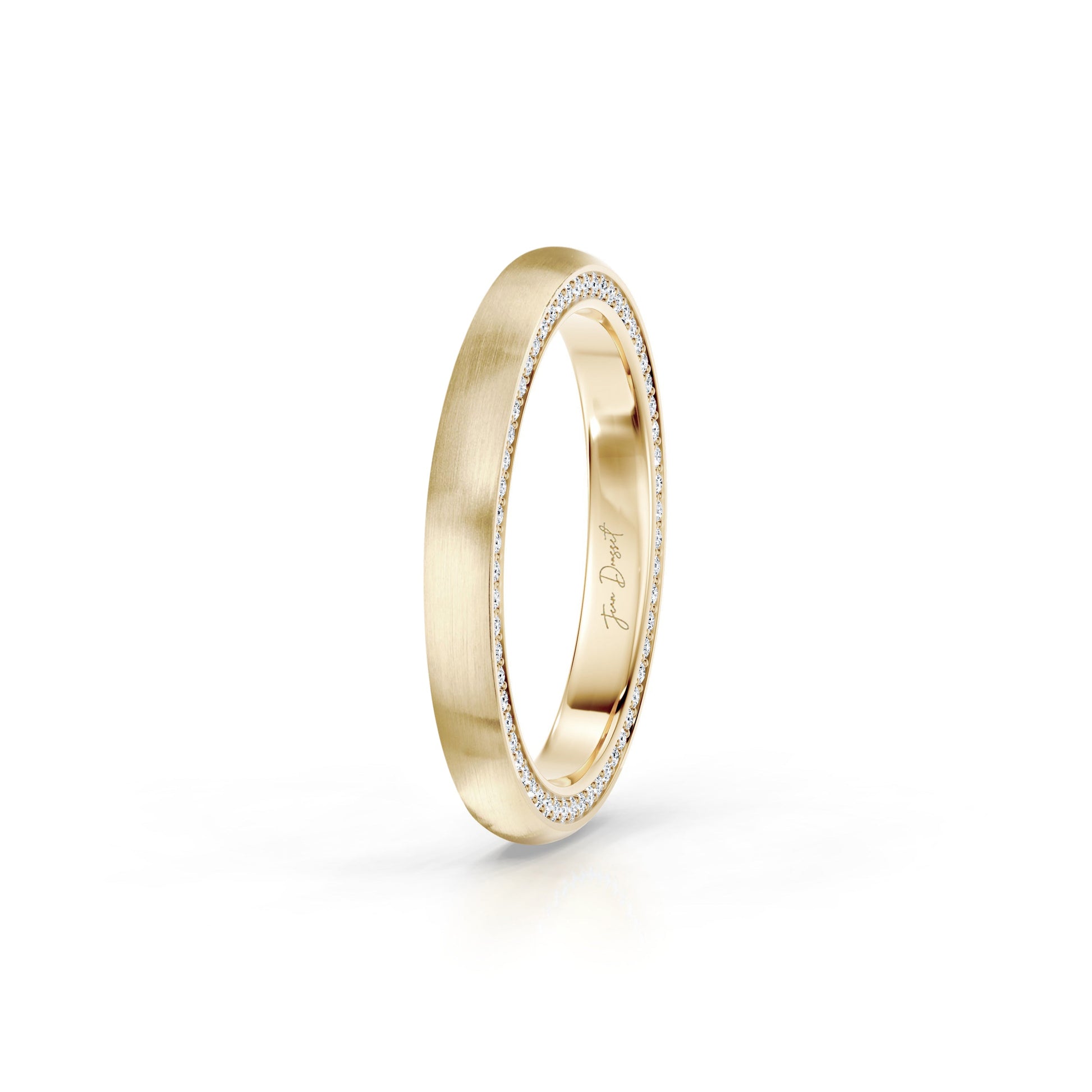 Precious Metal:18k Yellow Gold;Finish:Satin Finished