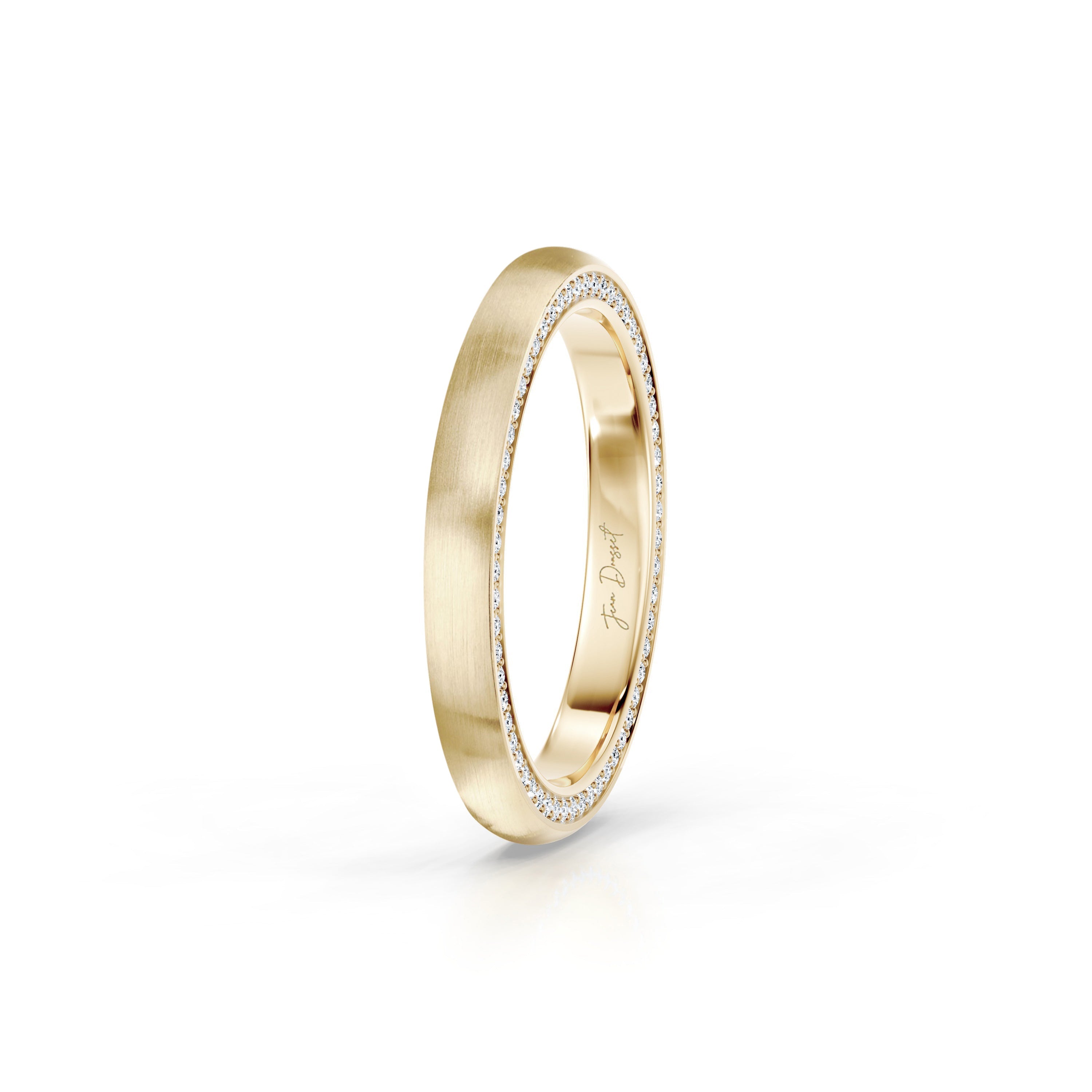 Precious Metal:18k Yellow Gold;Finish:Satin Finished
