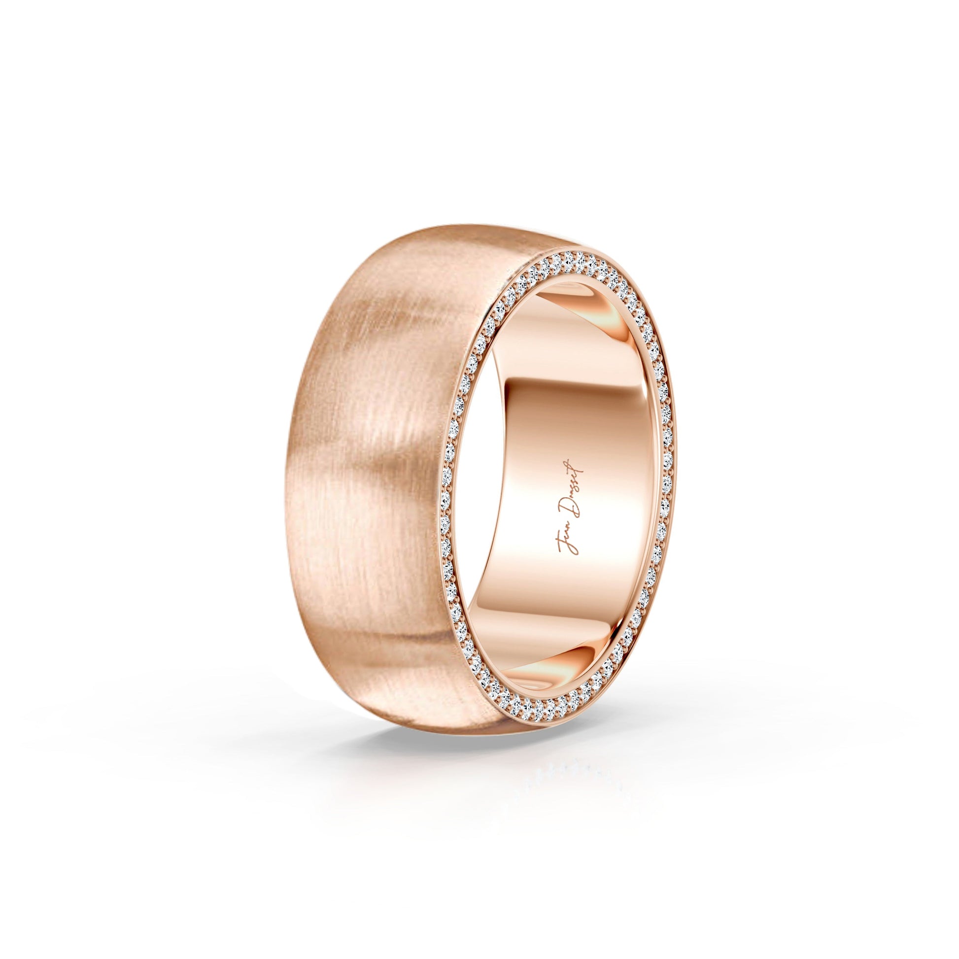 Precious Metal:18k Rose Gold;Finish:Satin Finished