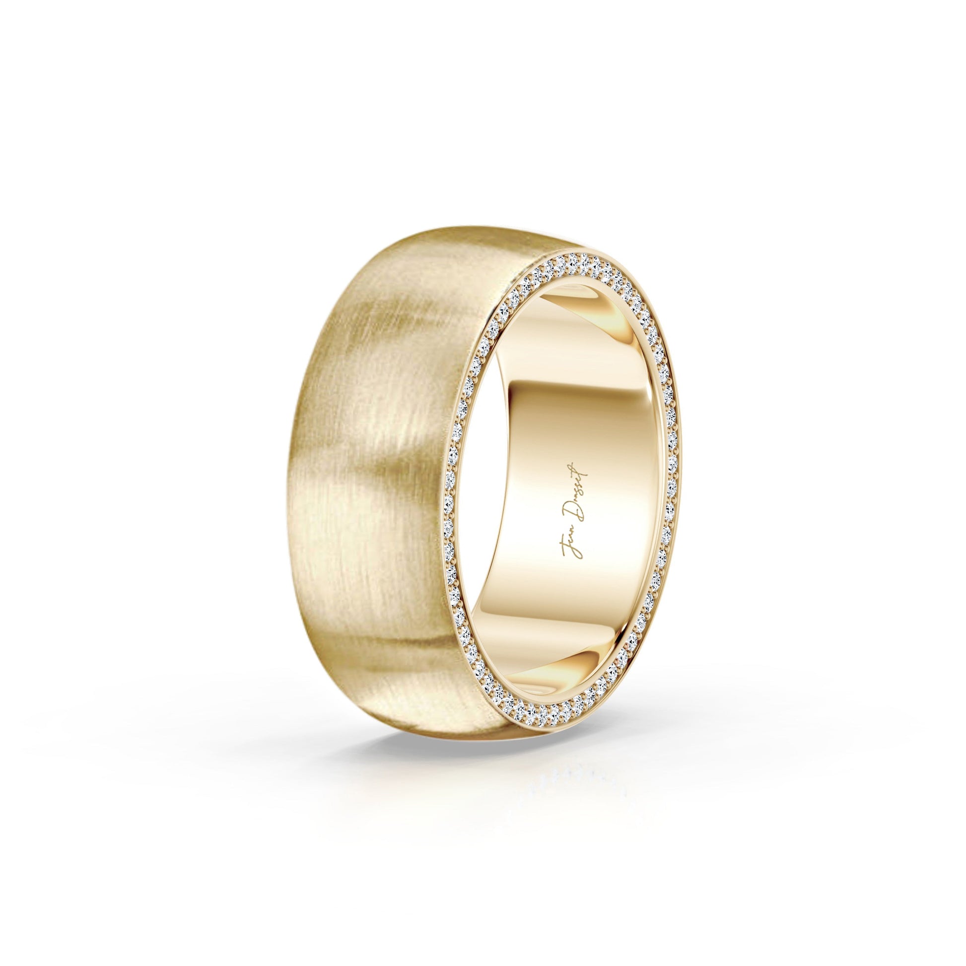 Precious Metal:18k Yellow Gold;Finish:Satin Finished