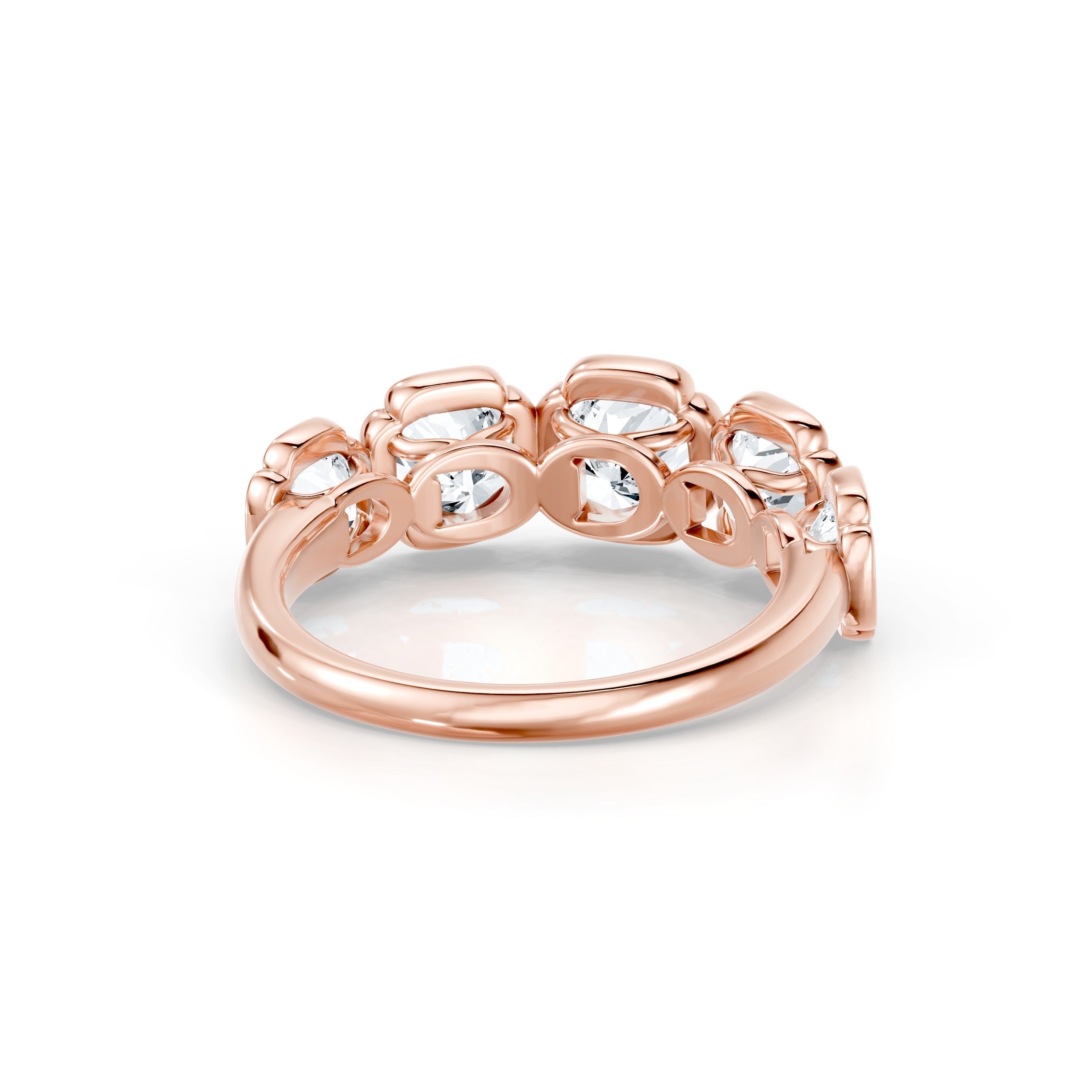 Dorée 5-Stone Lab Diamond Cushion Band