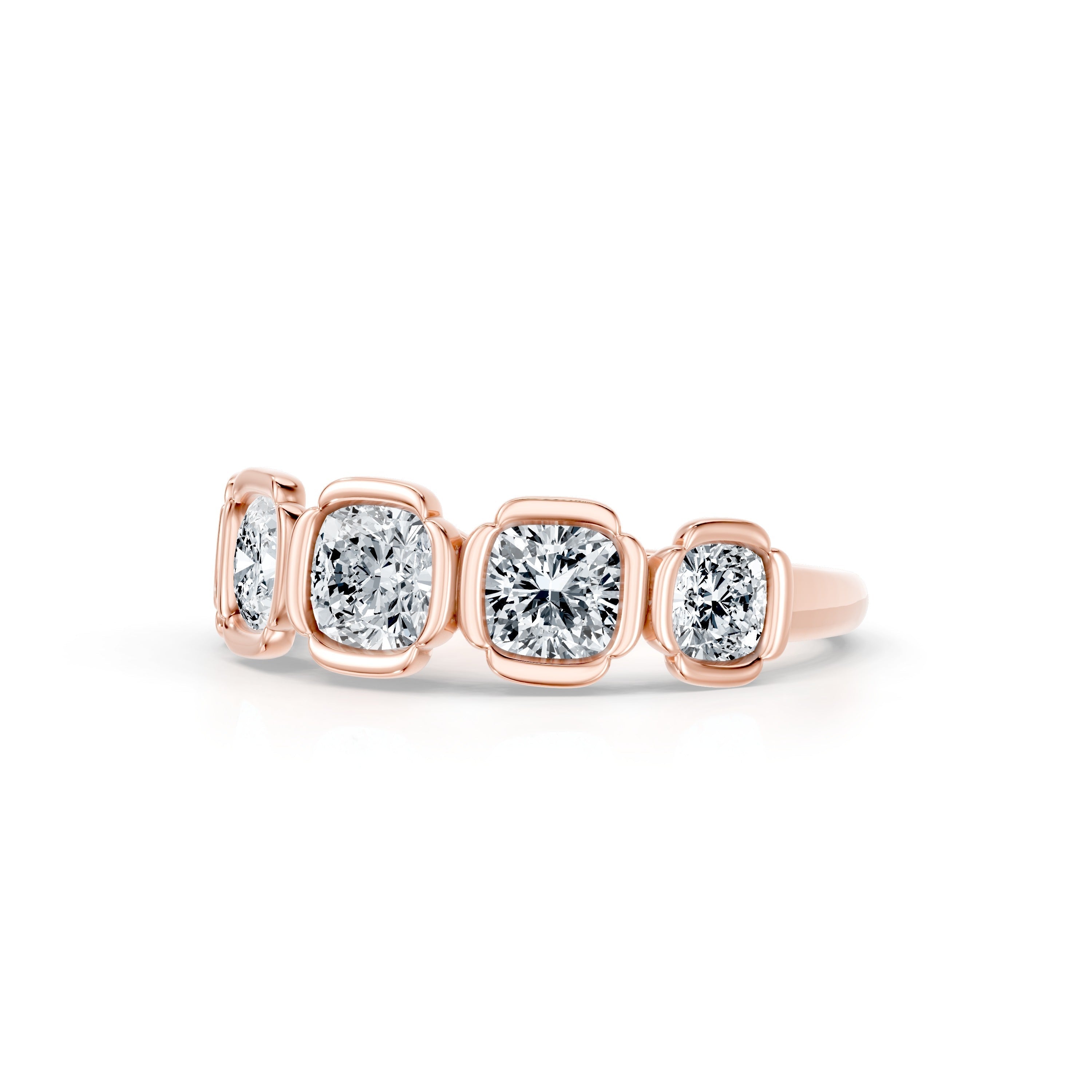 Dorée 5-Stone Lab Diamond Cushion Band