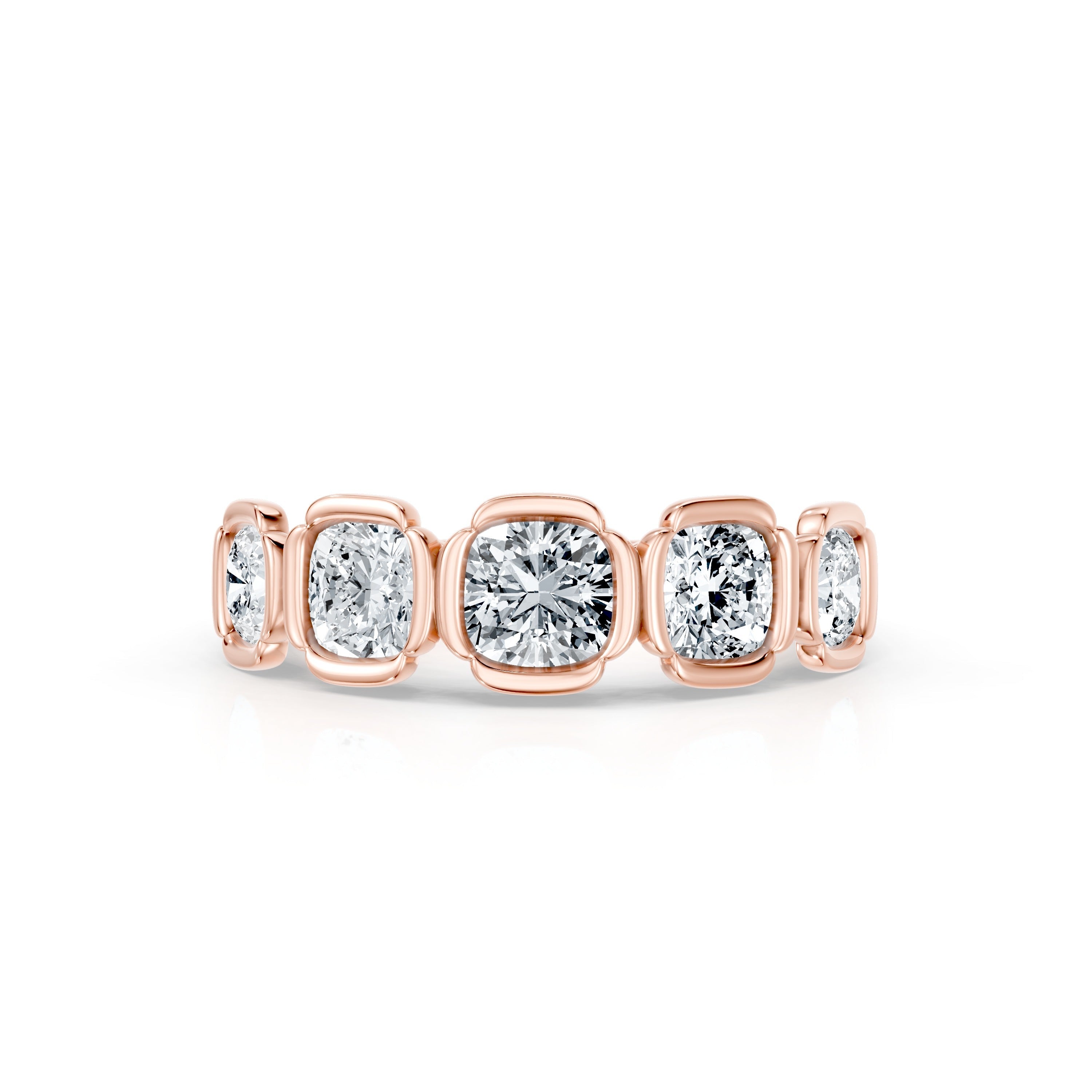 Dorée 5-Stone Lab Diamond Cushion Band