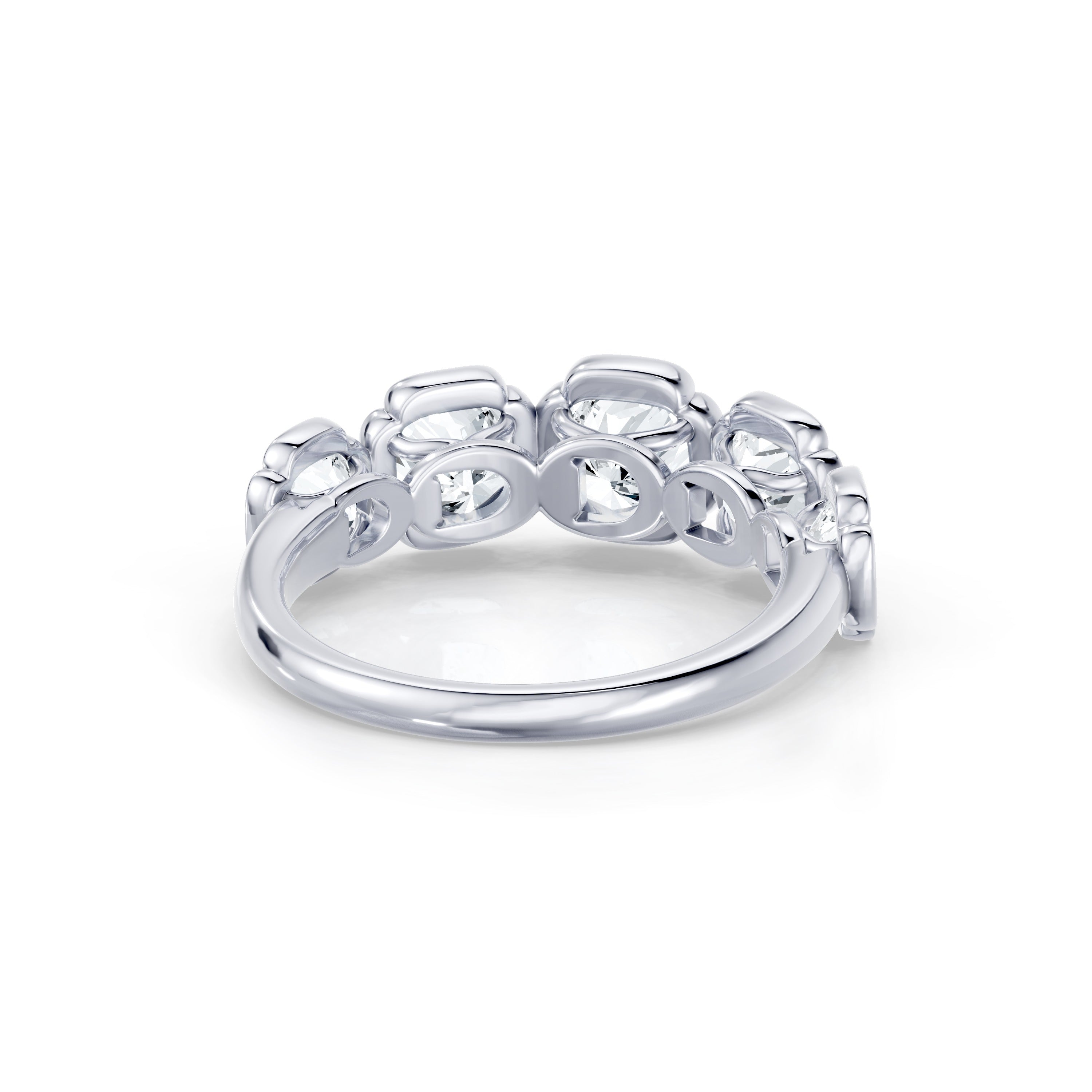 Dorée 5-Stone Lab Diamond Cushion Band