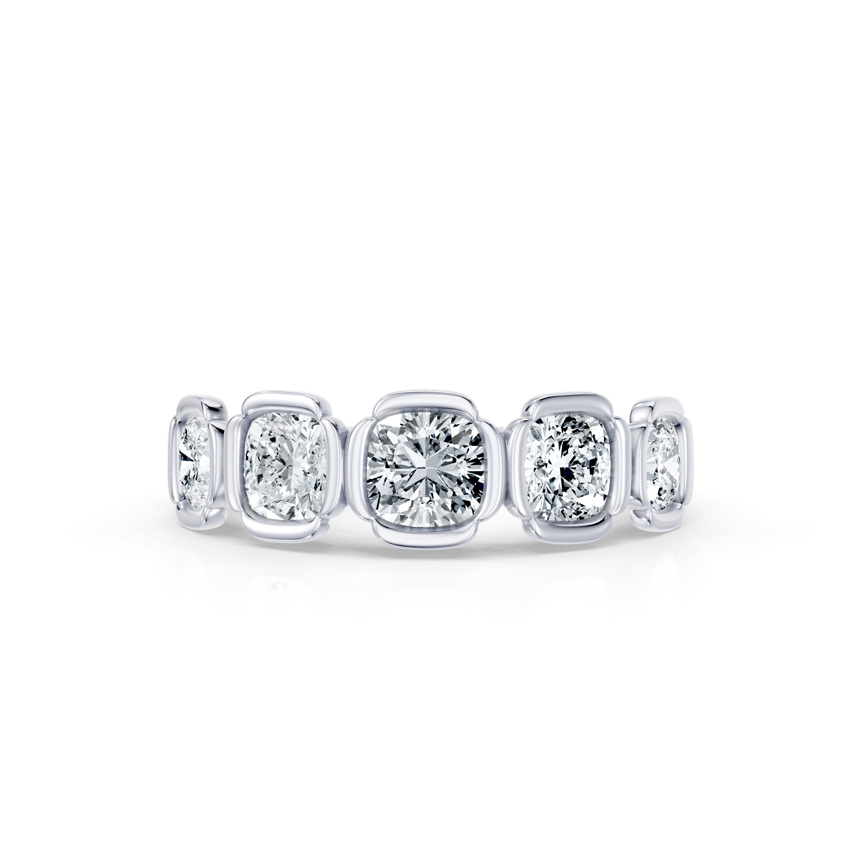 Dorée 5-Stone Lab Diamond Cushion Band