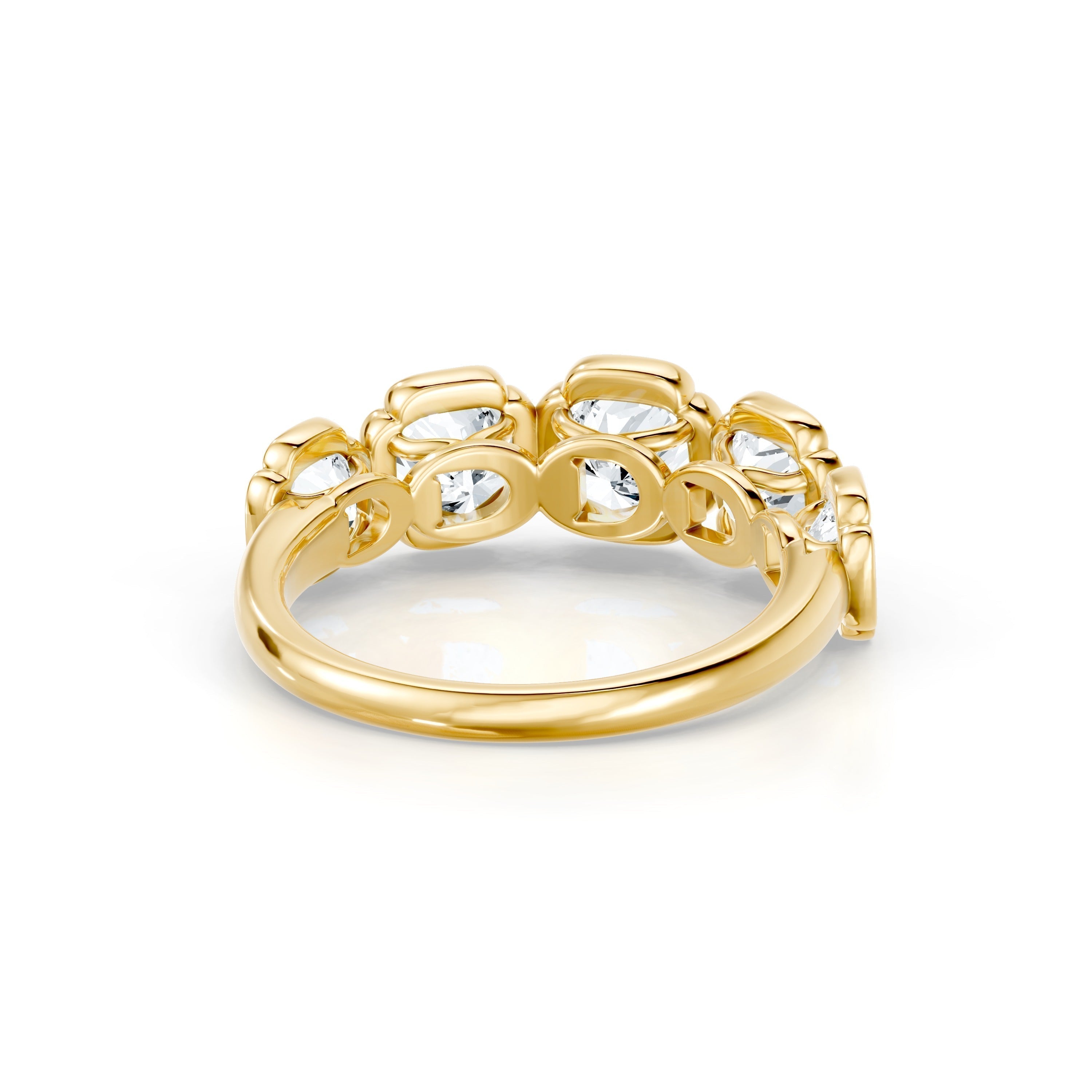 Dorée 5-Stone Lab Diamond Cushion Band
