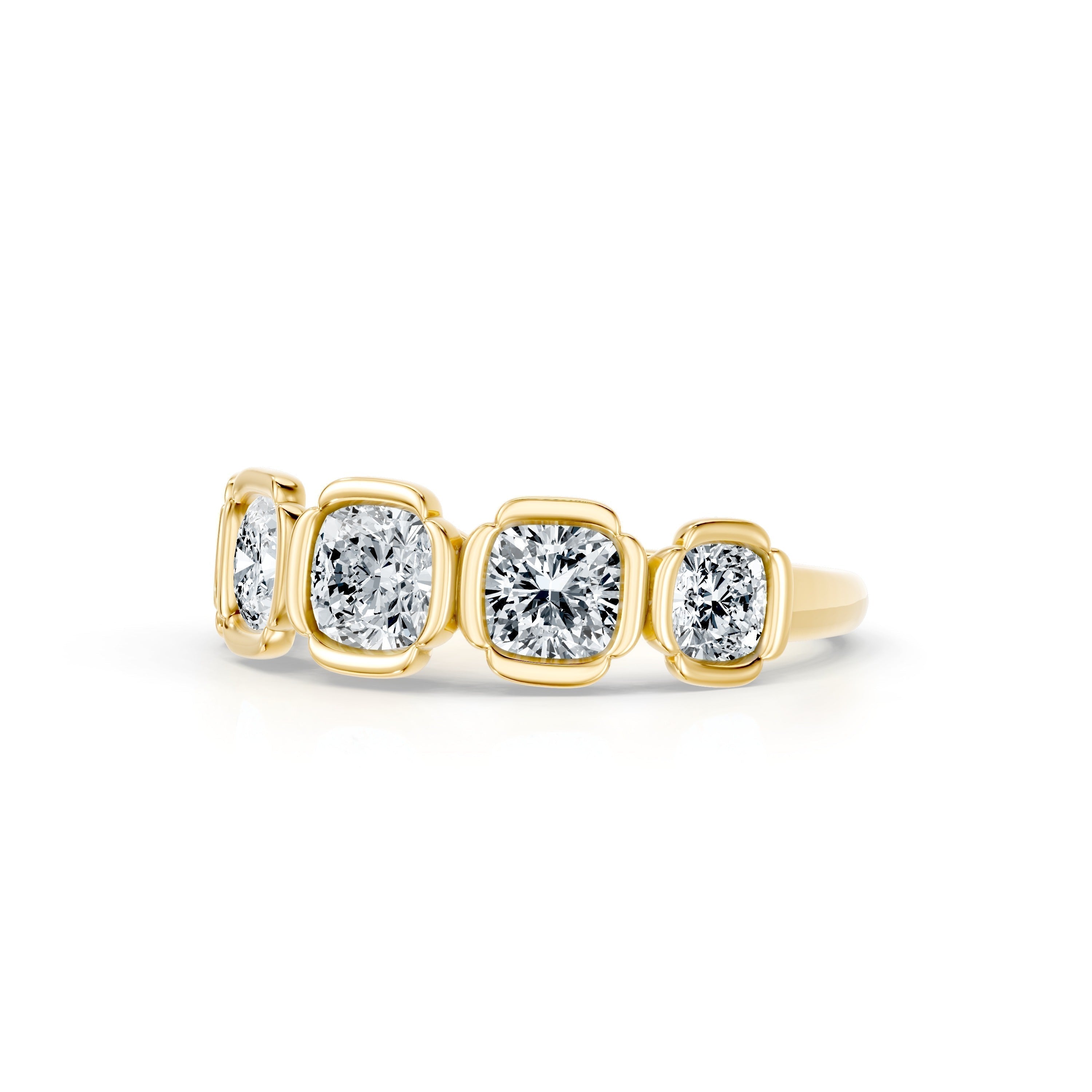 Dorée 5-Stone Lab Diamond Cushion Band
