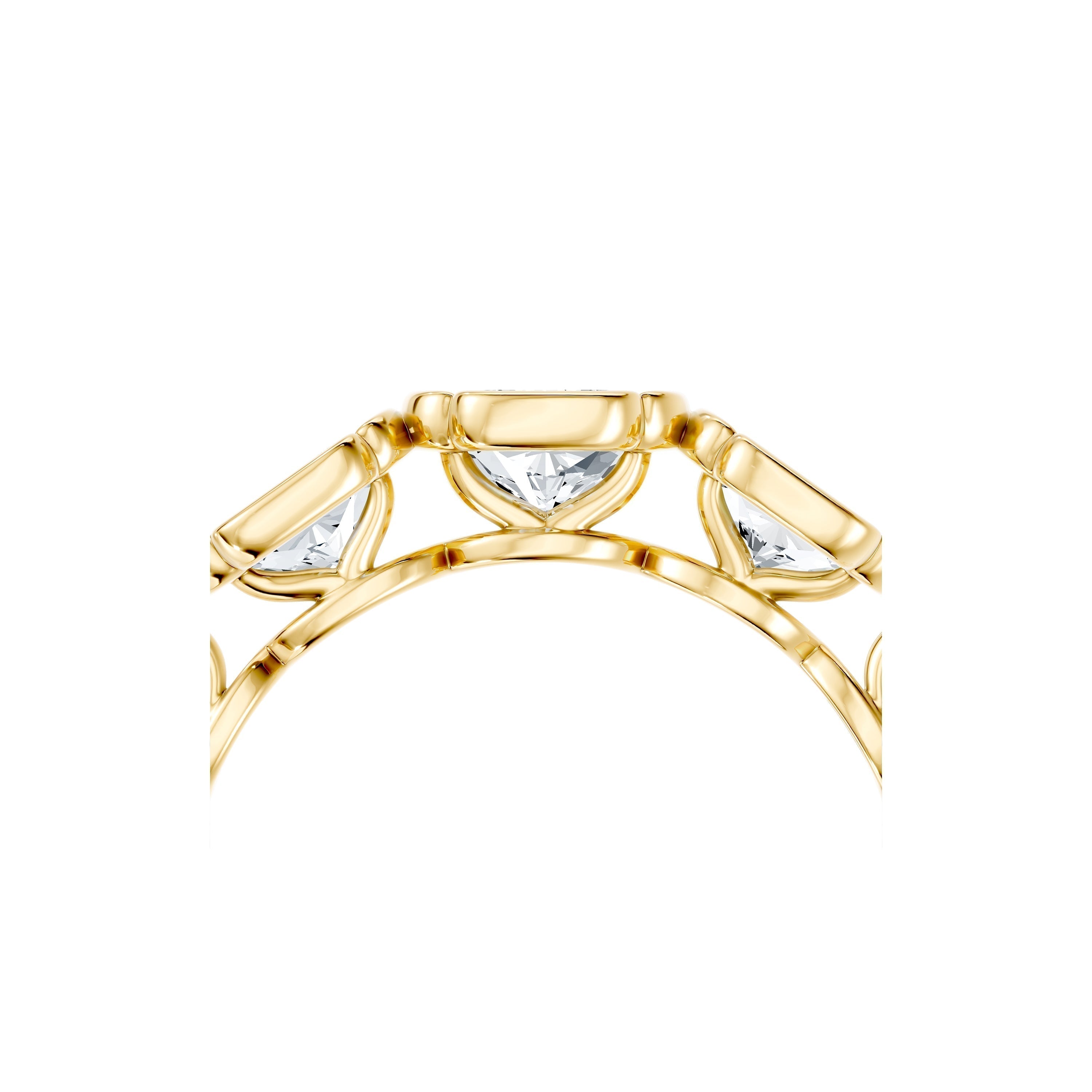 Dorée 5-Stone Lab Diamond Cushion Band