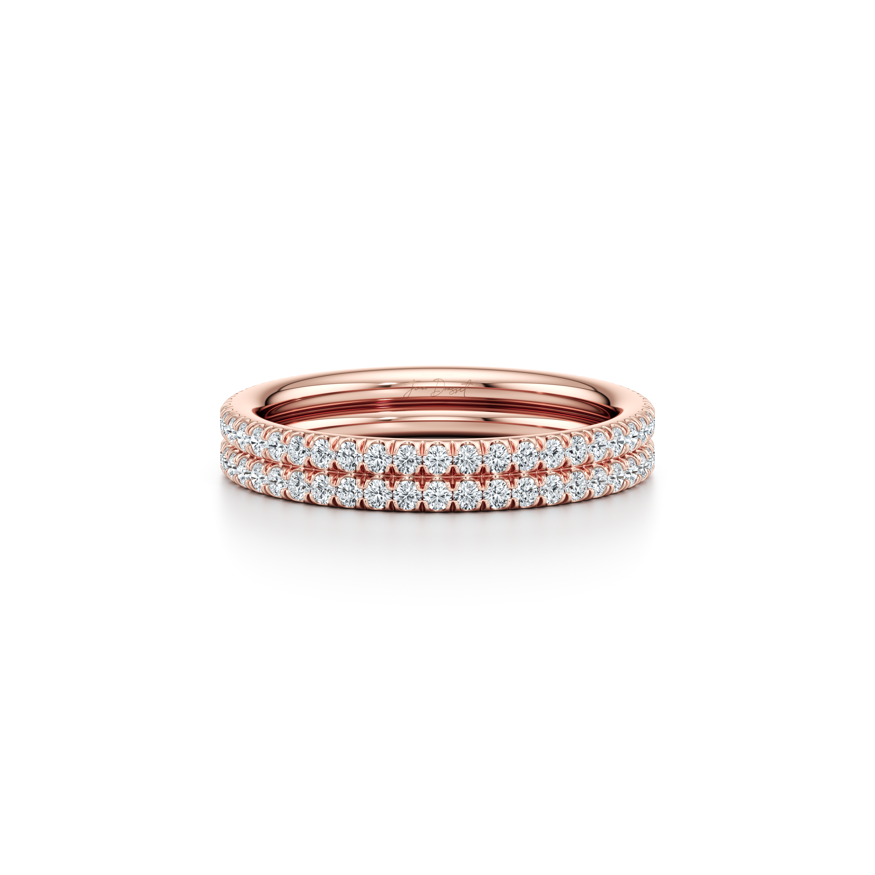 Elle Dual Pavé Lab Diamond Band