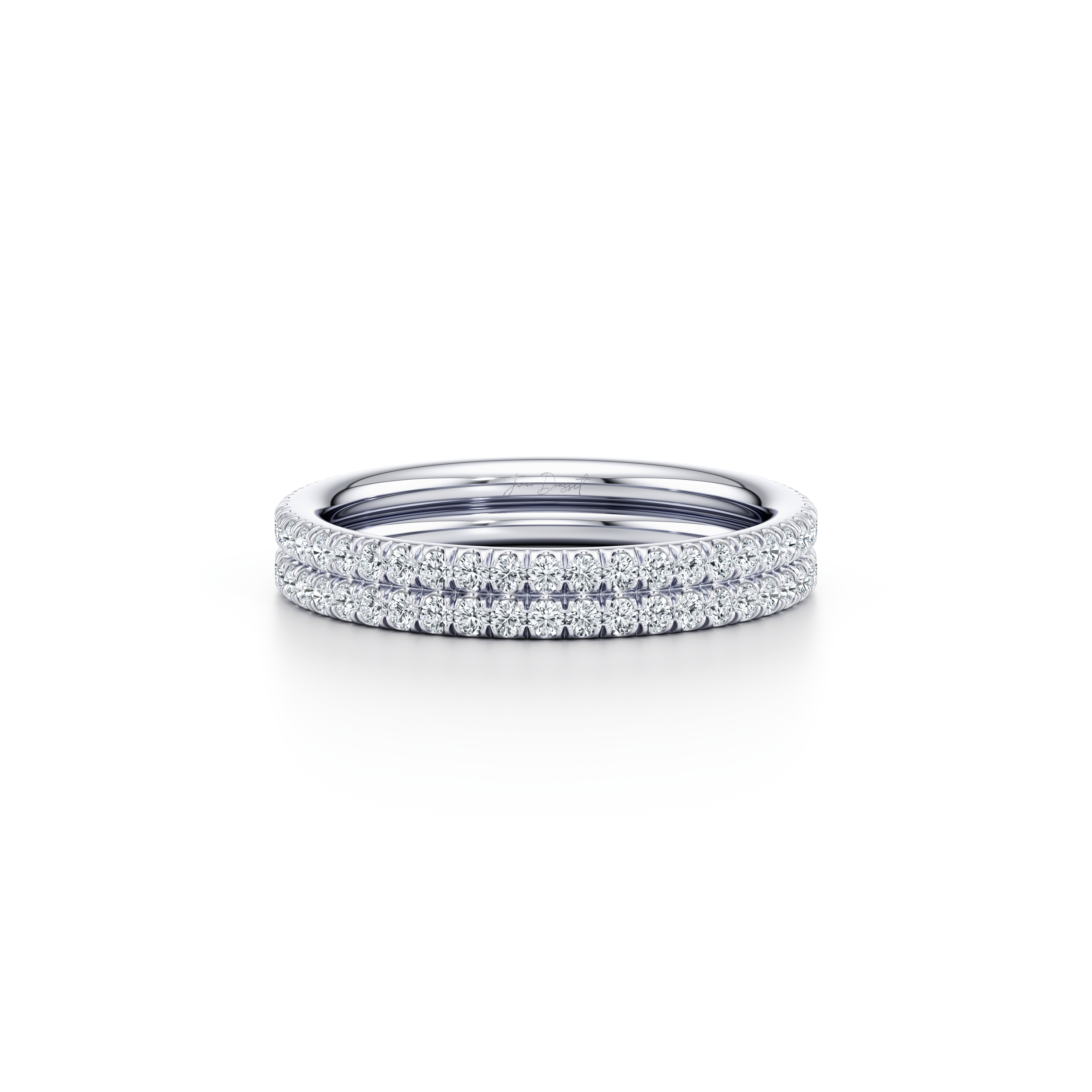 Elle Dual Pavé Lab Diamond Band