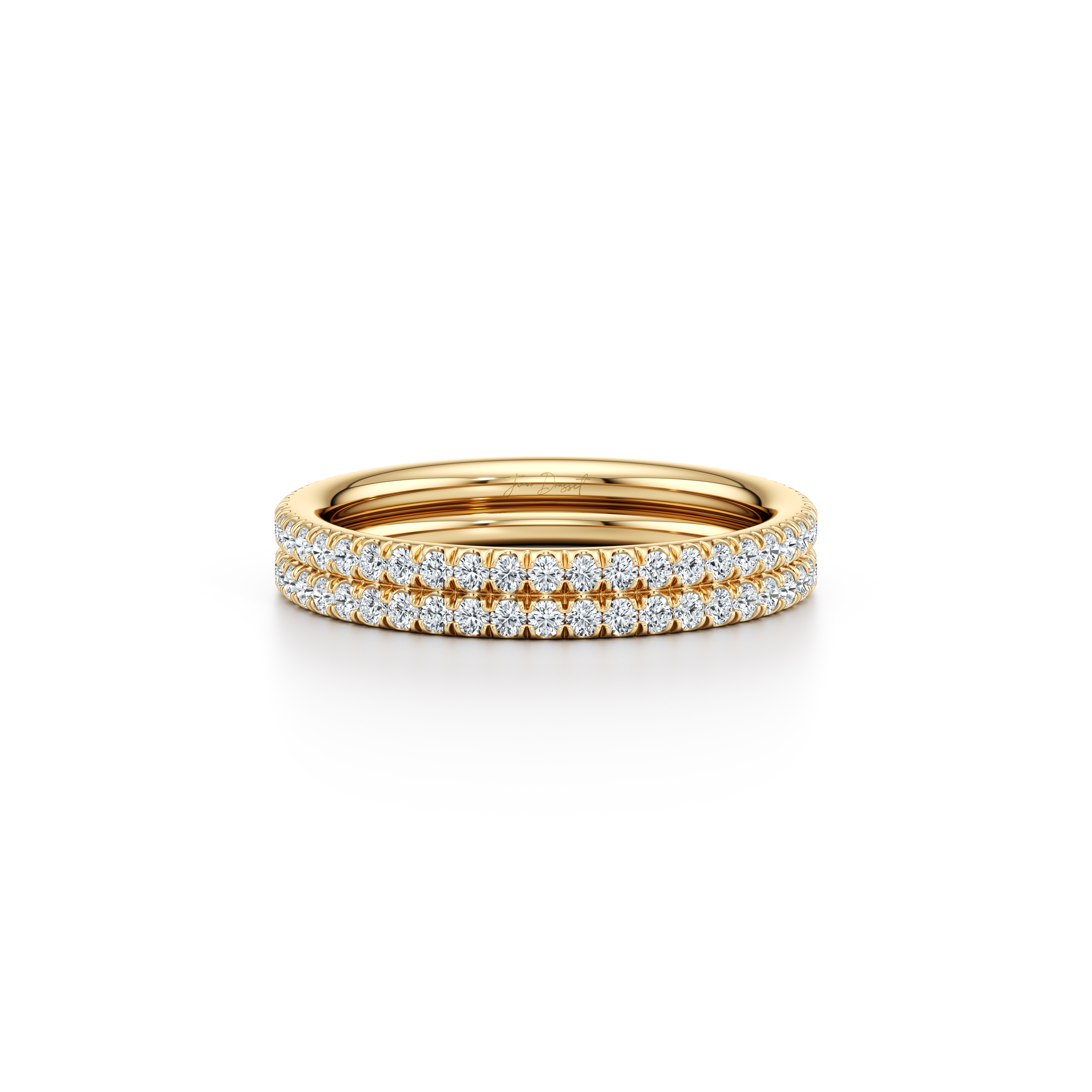 Elle Dual Pavé Lab Diamond Band