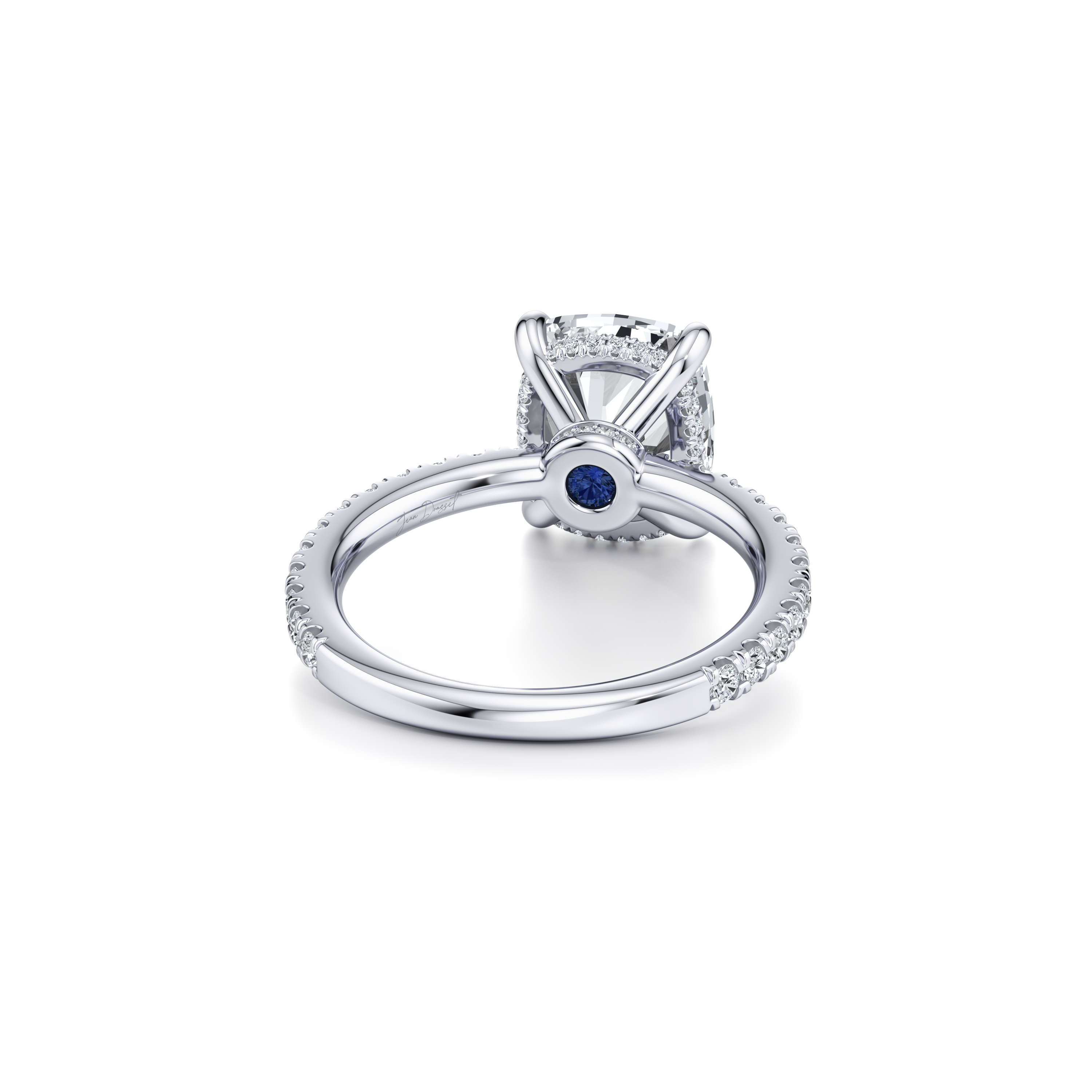 Audrey Cushion Solitaire Lab Diamond Engagement Ring