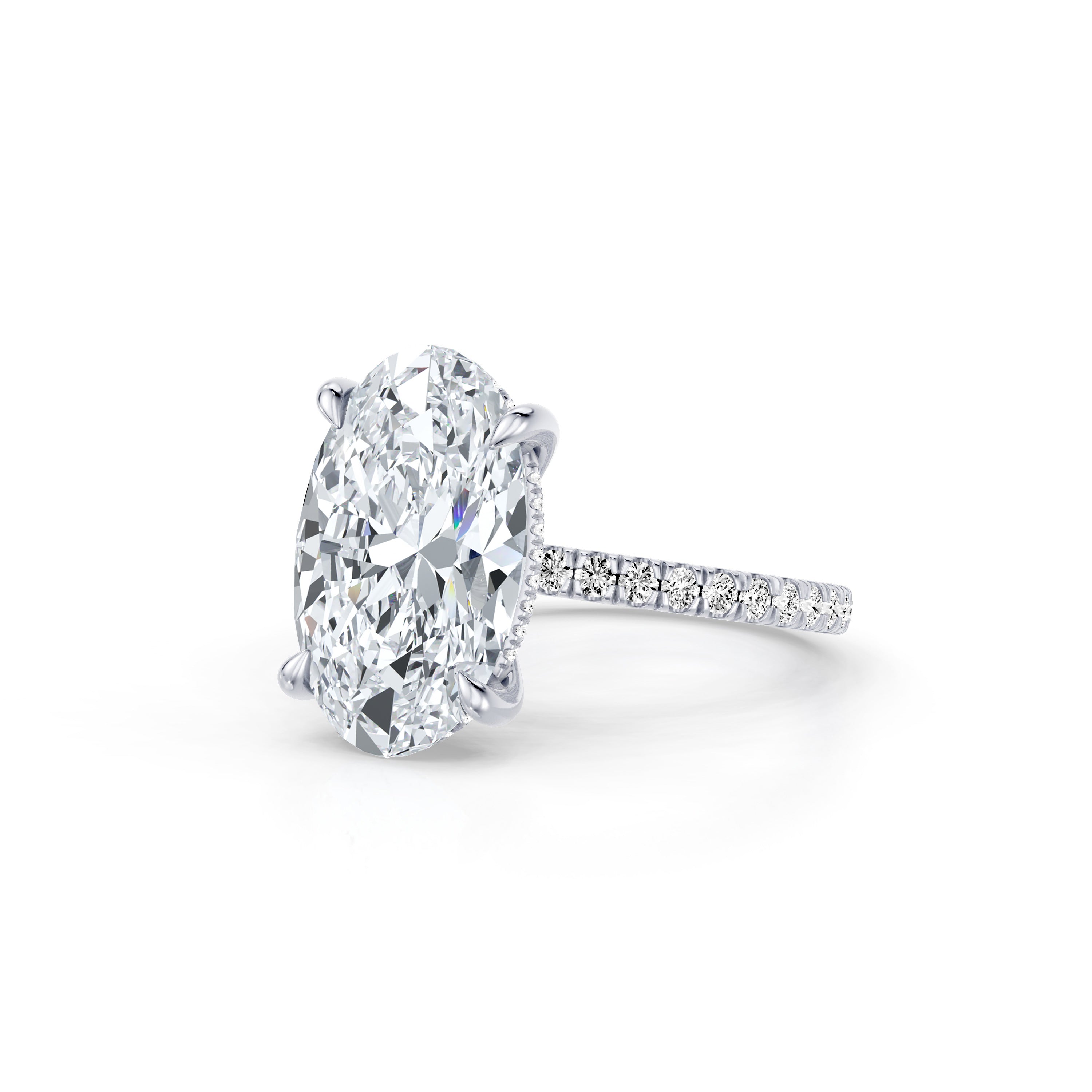 High Jewelry | Audrey Oval Cut Solitaire Lab Diamond Engagement Ring