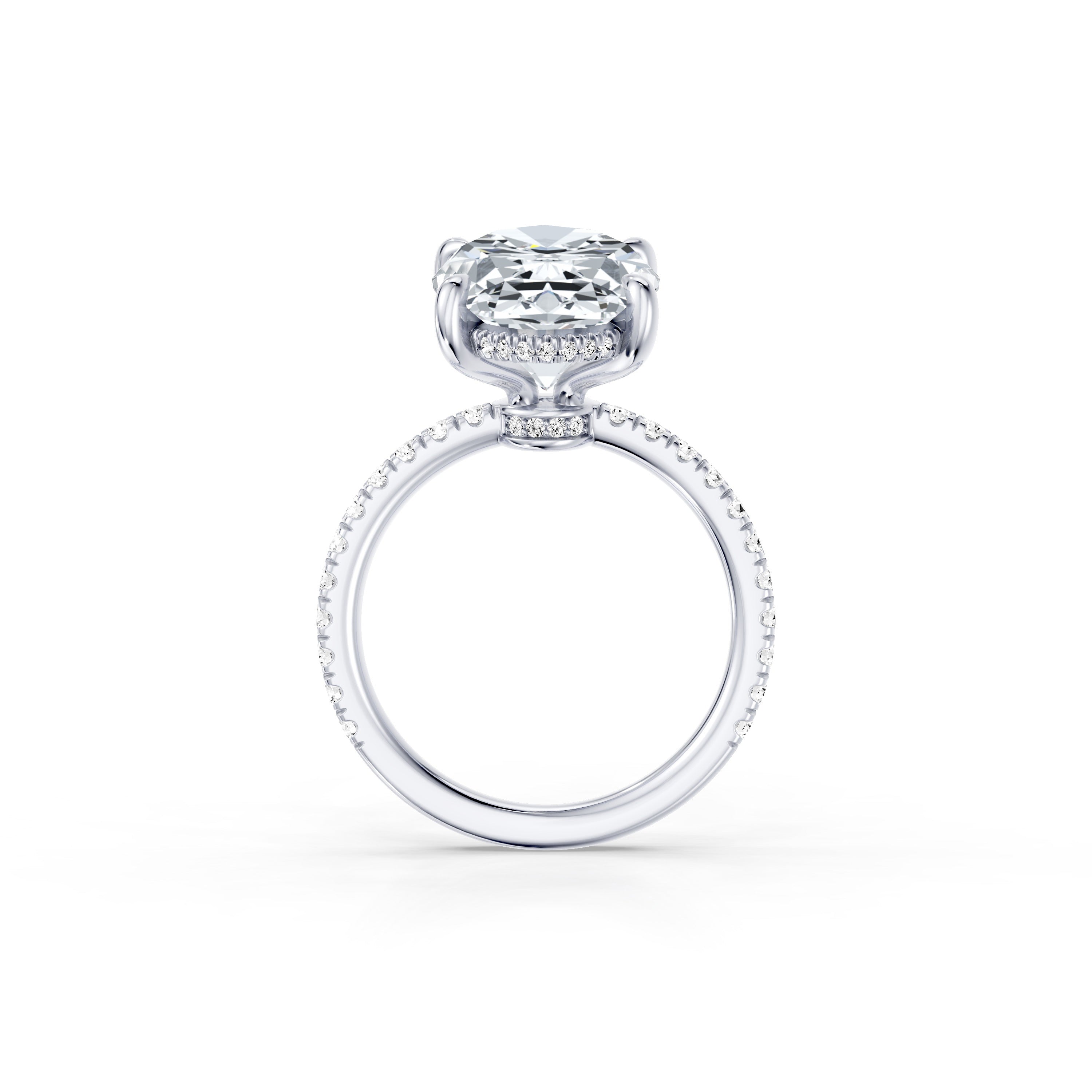 High Jewelry | Audrey Oval Cut Solitaire Lab Diamond Engagement Ring