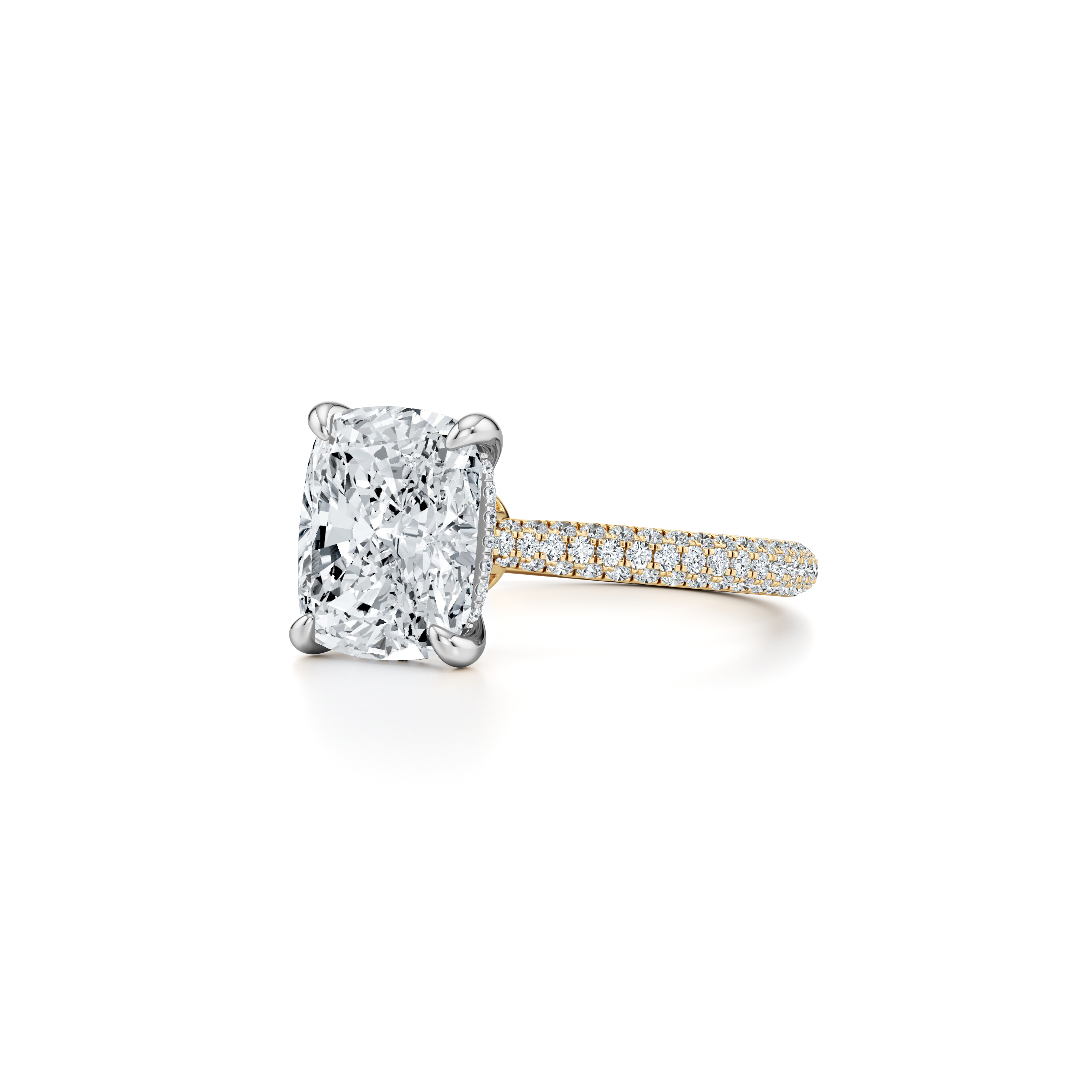 Chelsea Elongated Cushion Cut Solitaire Lab Diamond Engagement Ring