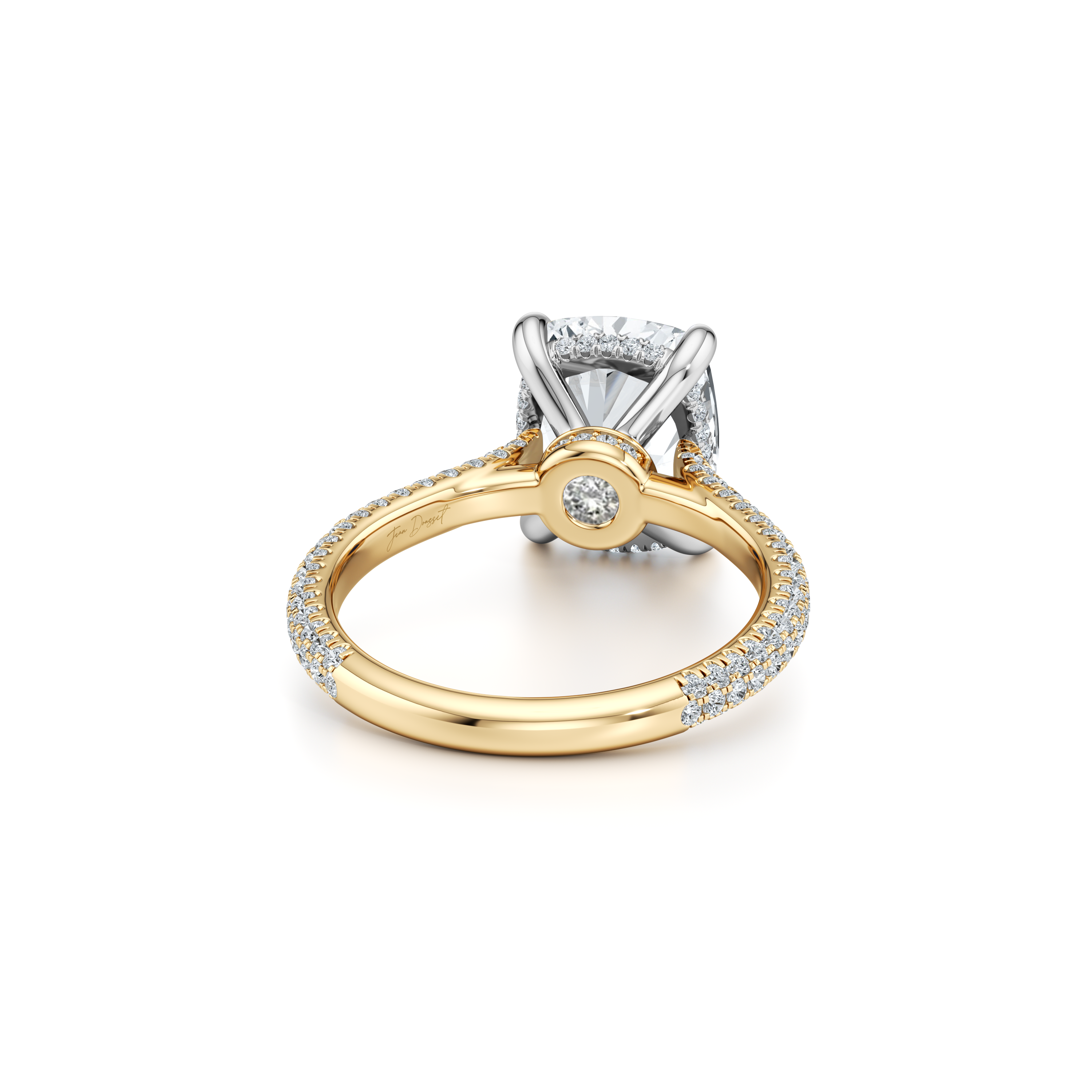Chelsea Elongated Cushion Cut Solitaire Lab Diamond Engagement Ring