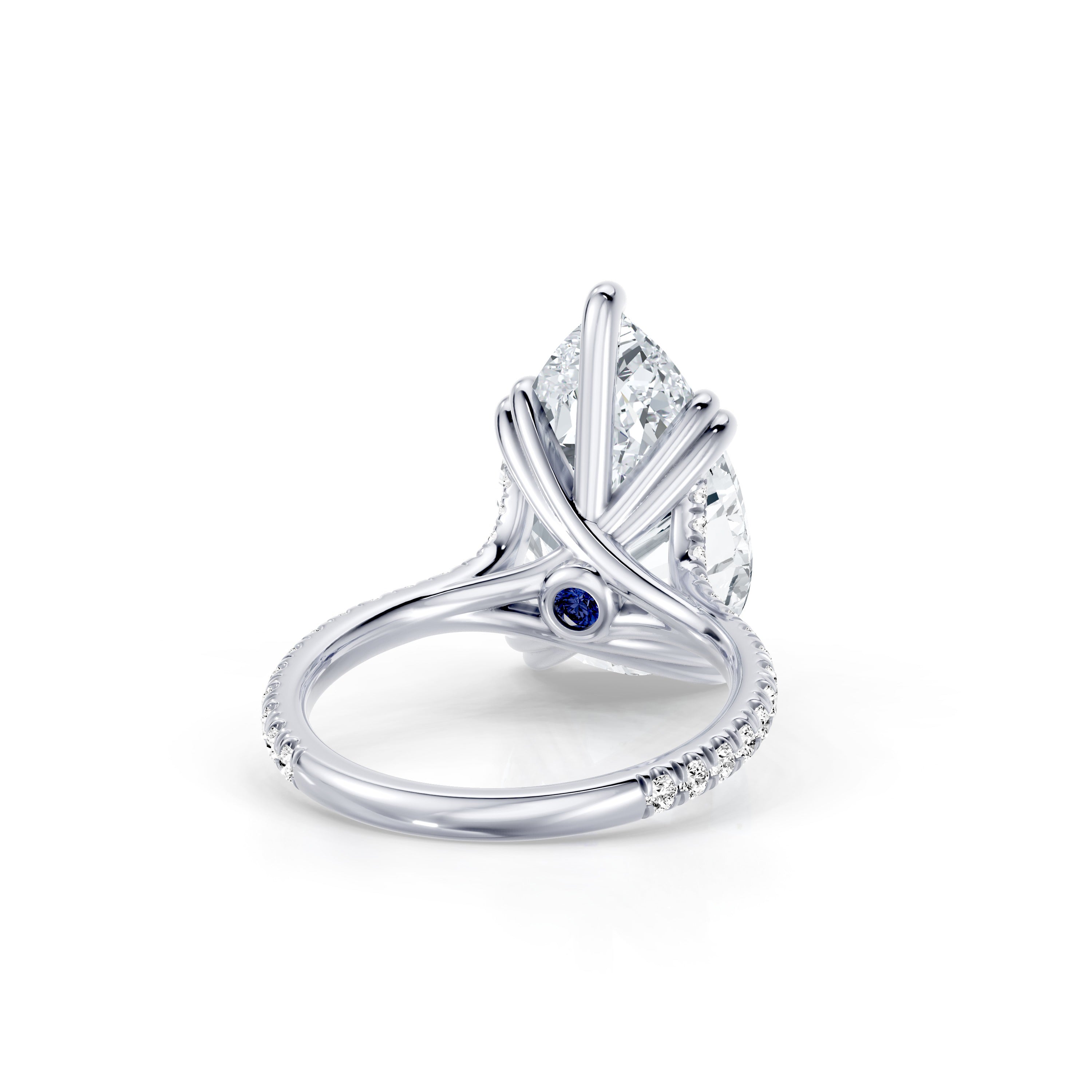 High Jewelry | Elle Pear Cut Solitaire Lab Diamond Engagement Ring