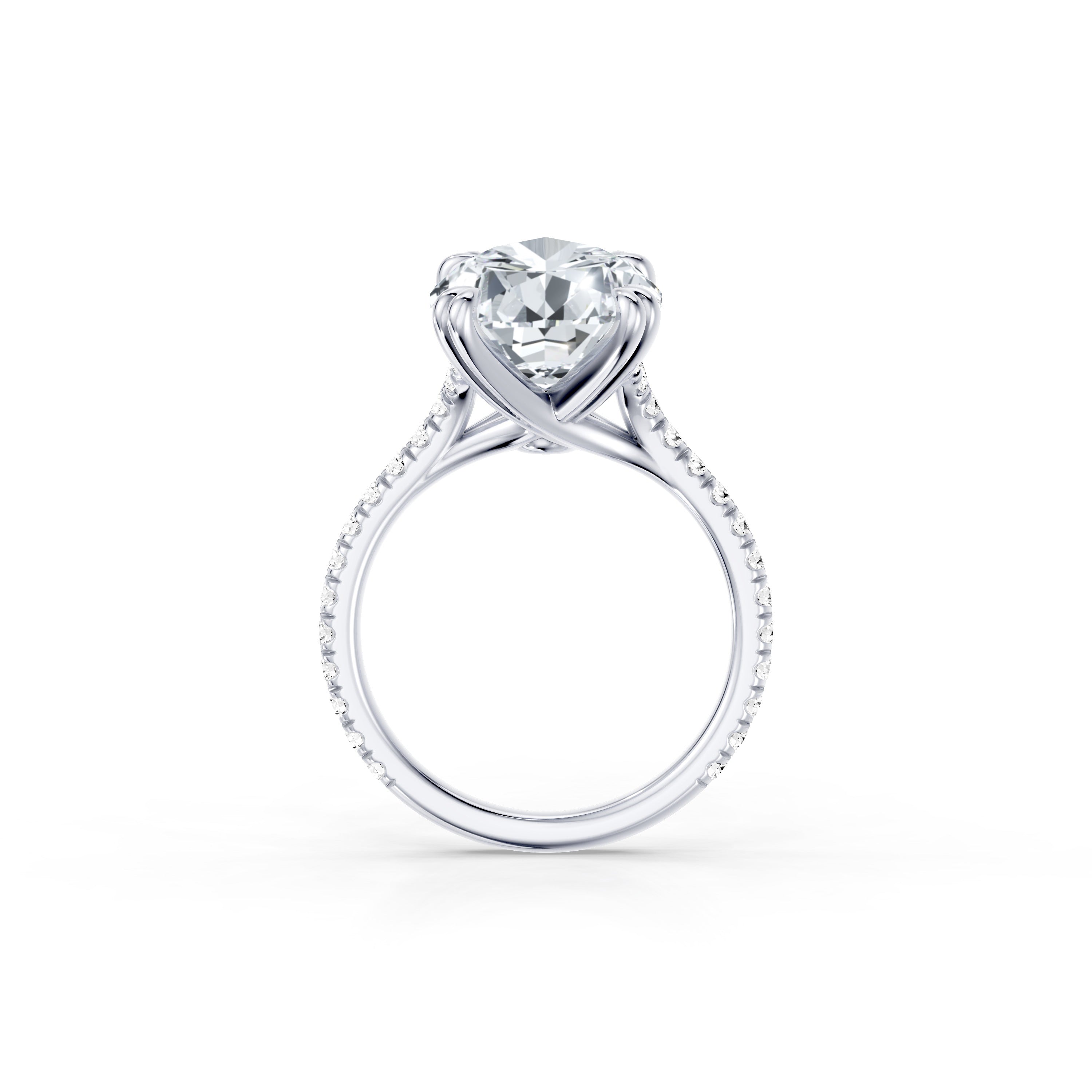 High Jewelry | Elle Pear Cut Solitaire Lab Diamond Engagement Ring