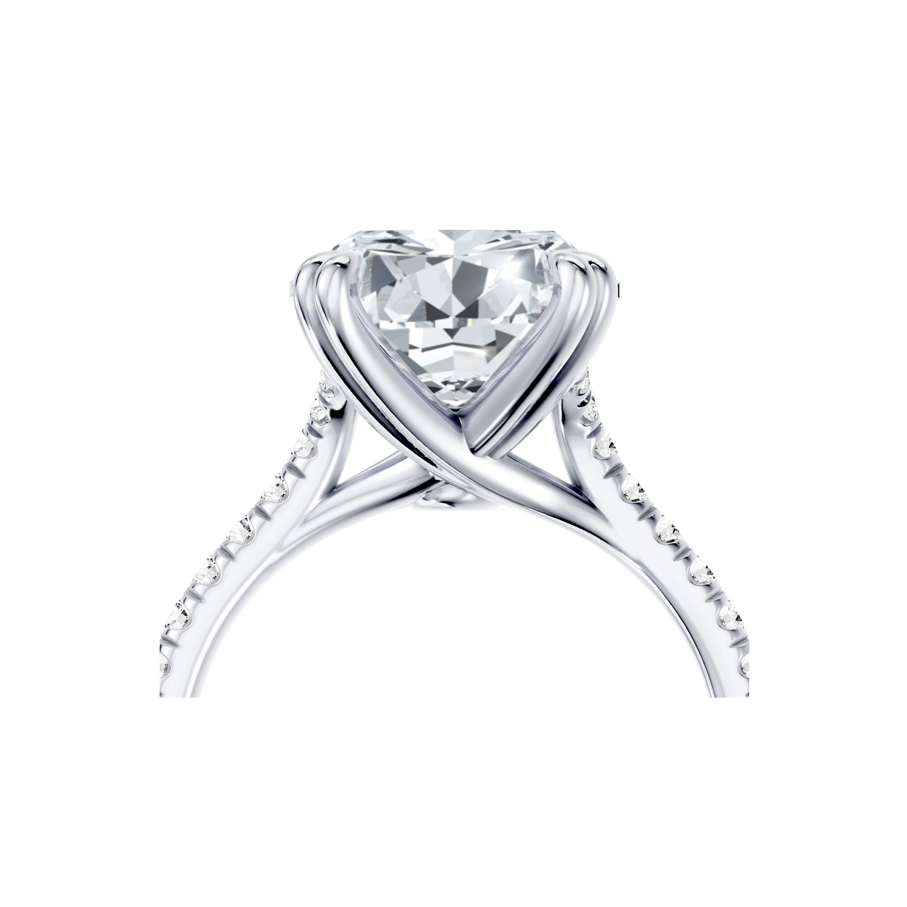 High Jewelry | Elle Pear Cut Solitaire Lab Diamond Engagement Ring