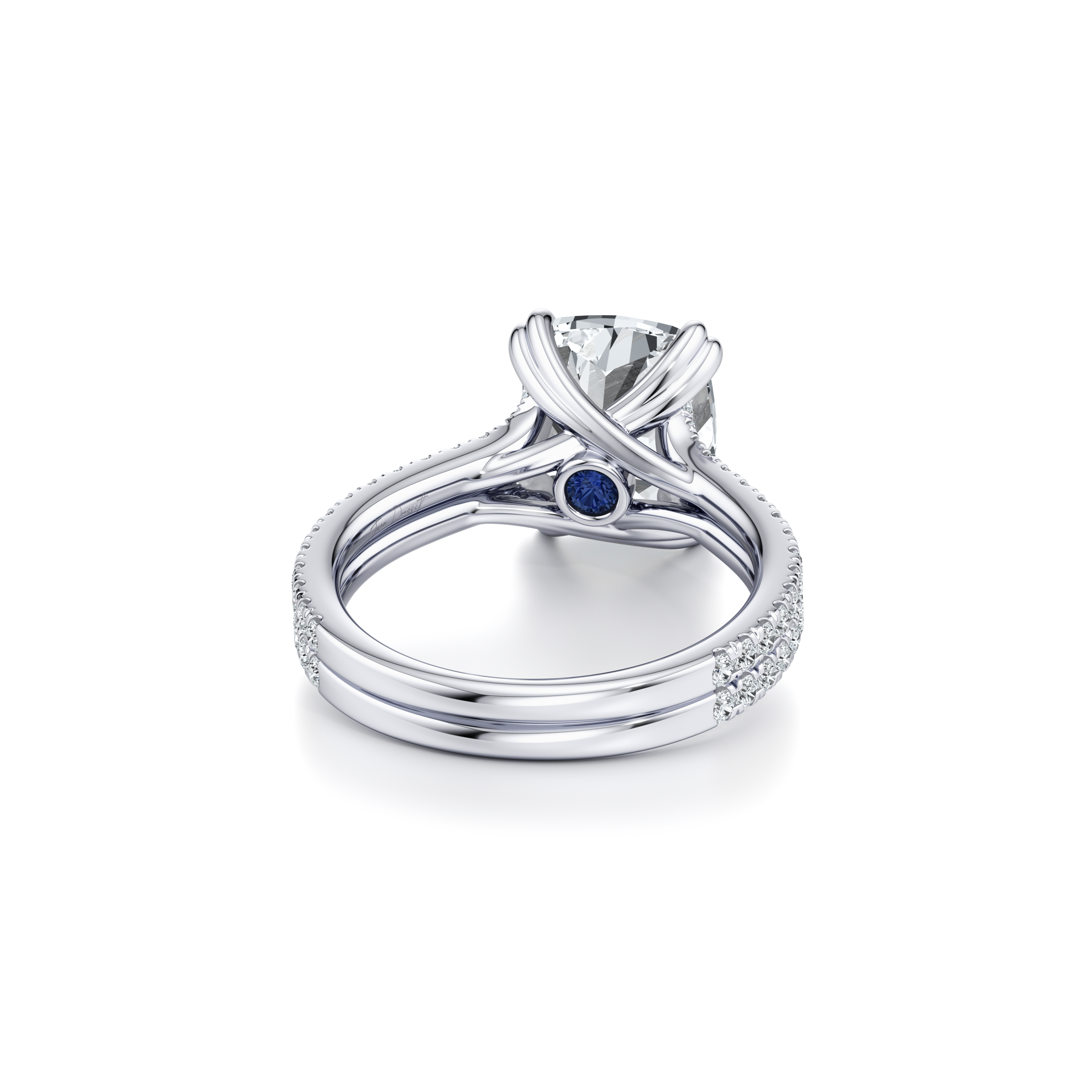 High Jewelry | Elle Antique Cushion Solitaire Lab Diamond Engagement Ring