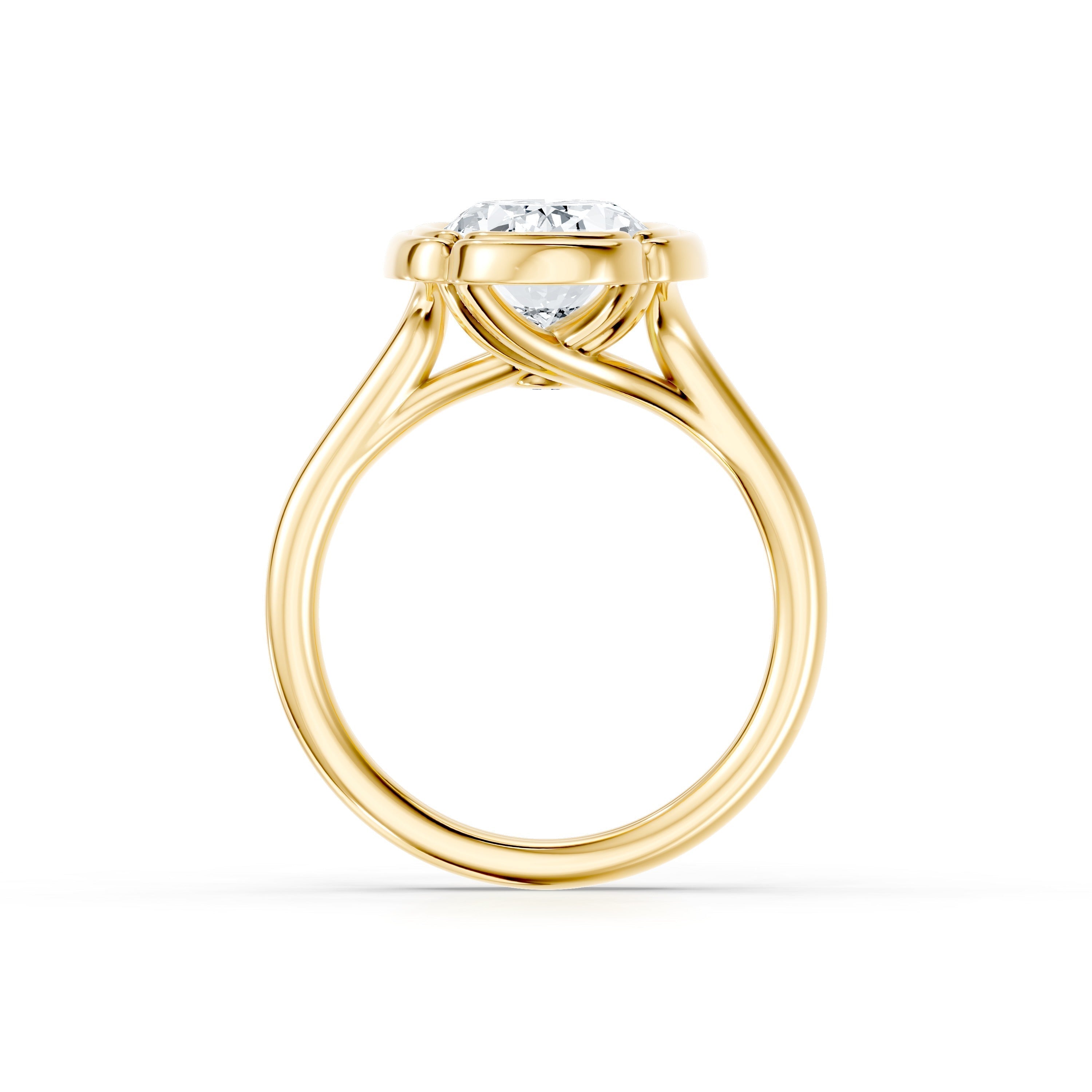 Dorée Oval Cut Solitaire Lab Diamond Engagement Ring