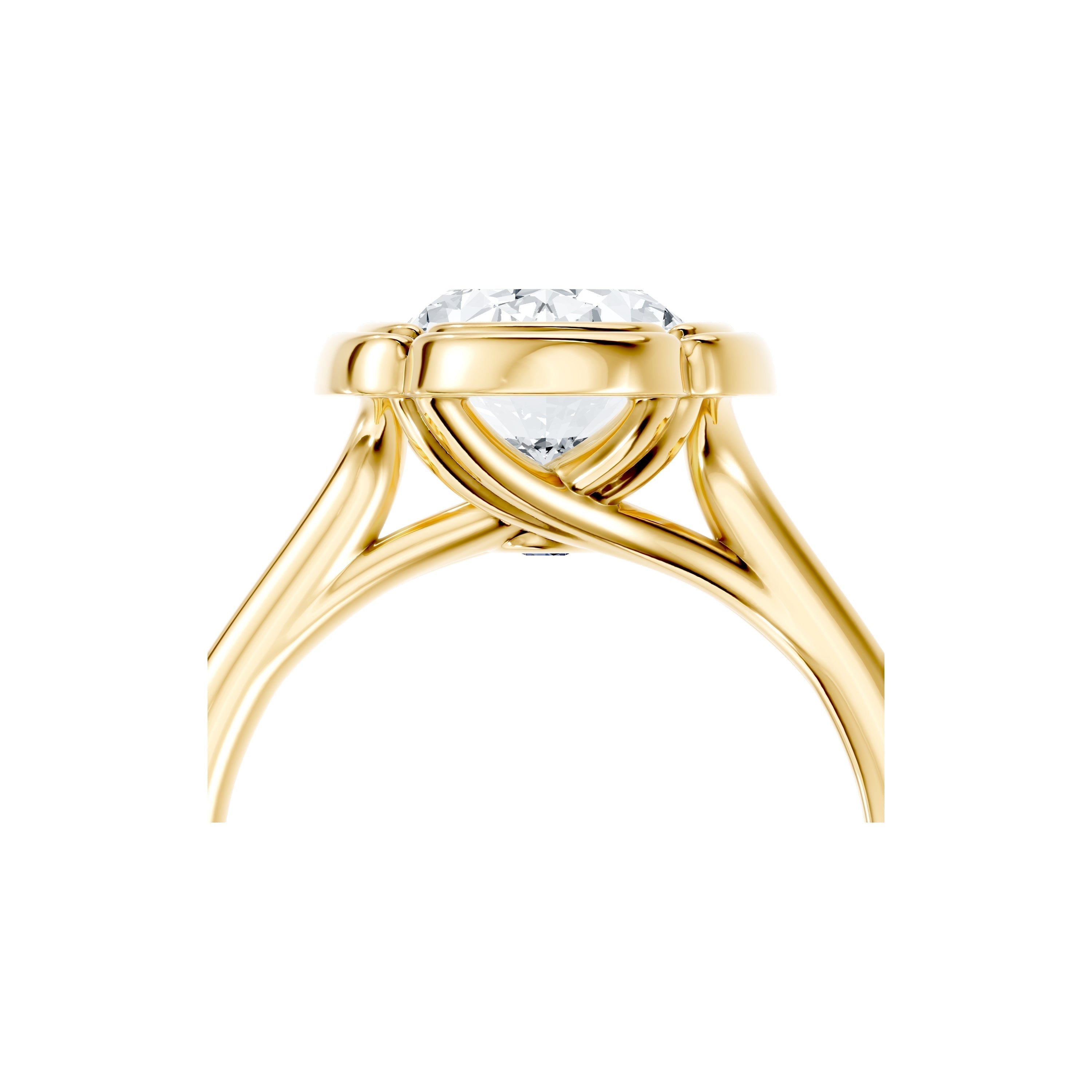Dorée Oval Cut Solitaire Lab Diamond Engagement Ring
