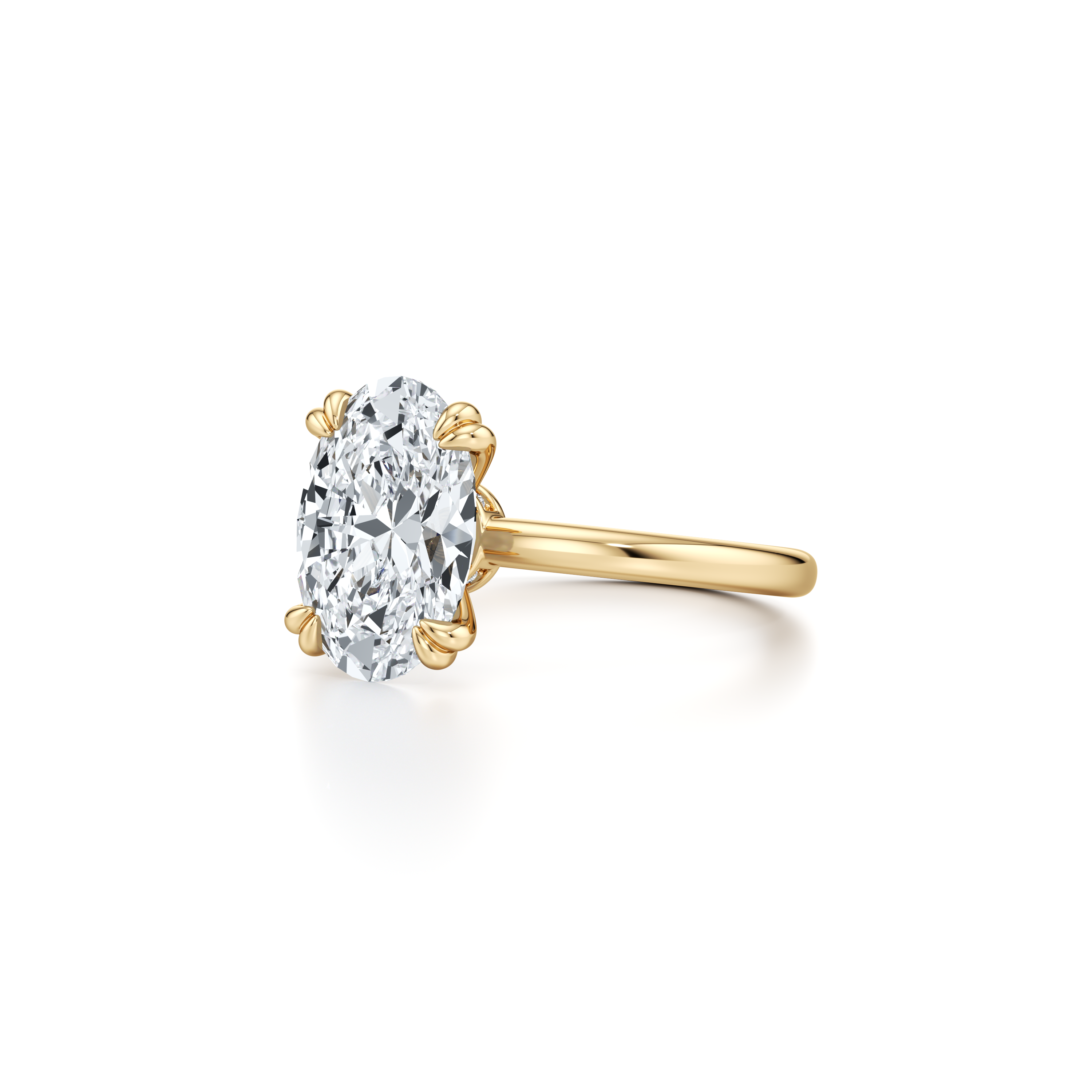 Audrey JD Signature Oval Cut Lab Diamond Engagement Ring