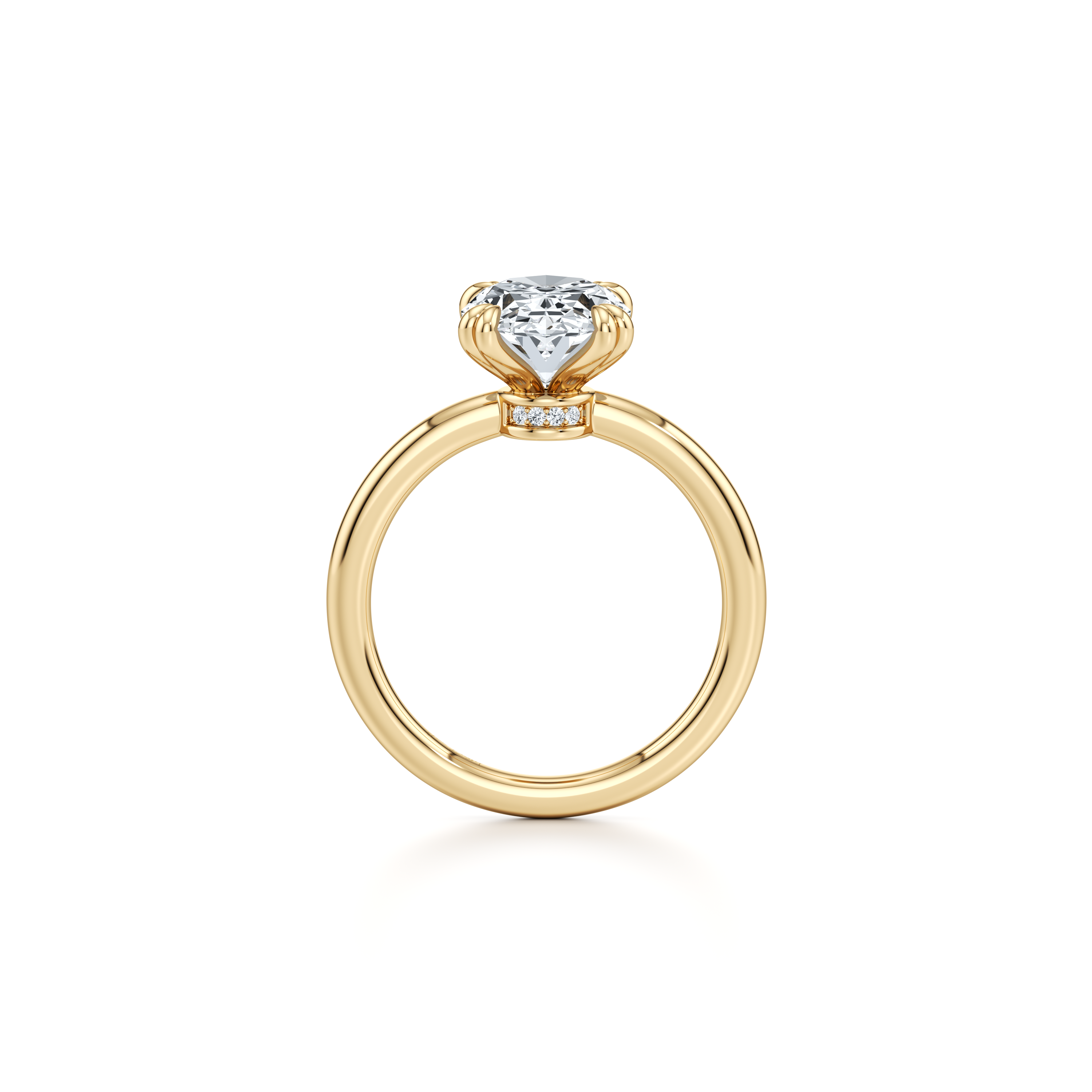 Audrey JD Signature Oval Cut Lab Diamond Engagement Ring