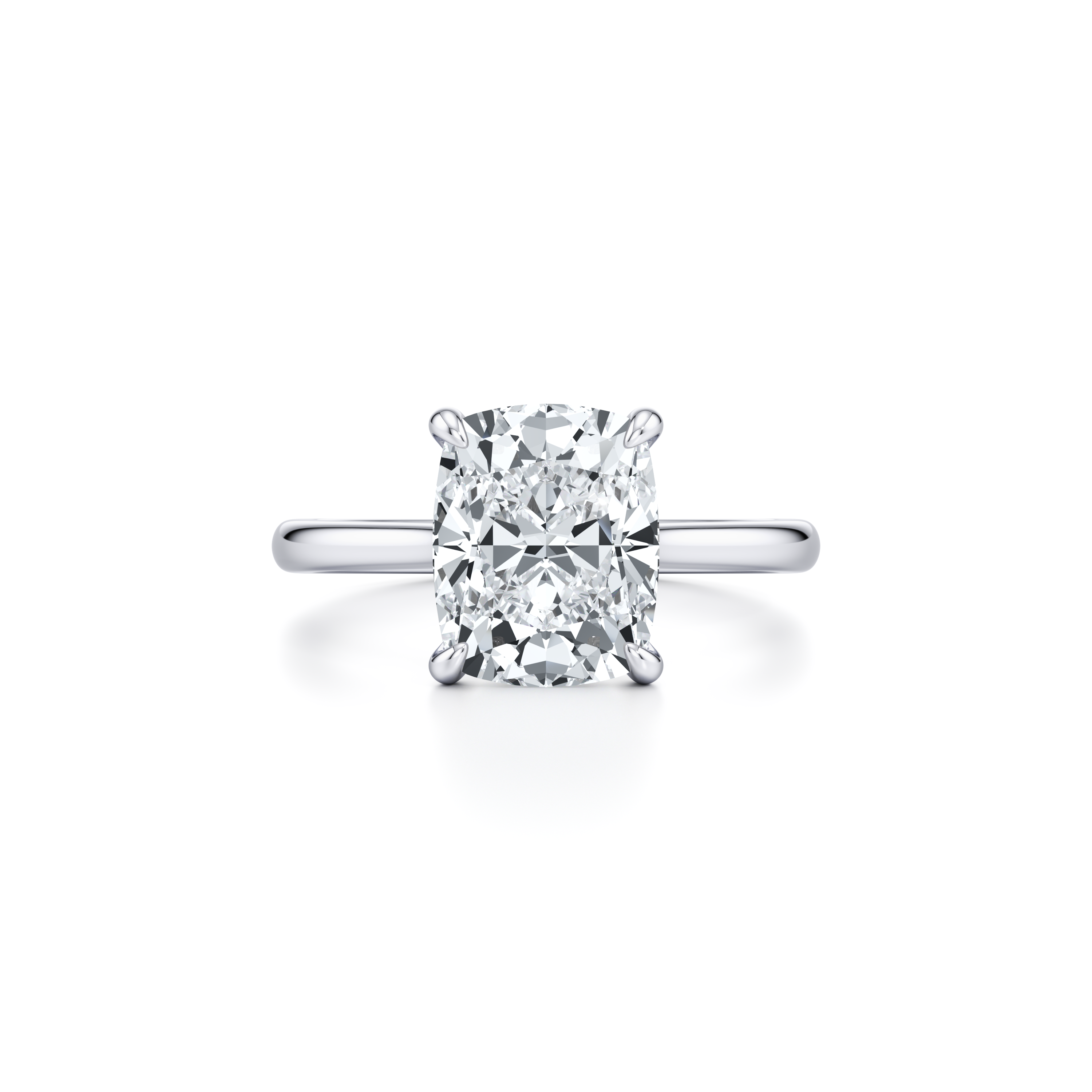 Precious Metal:Platinum;Cut Shape:Cushion
