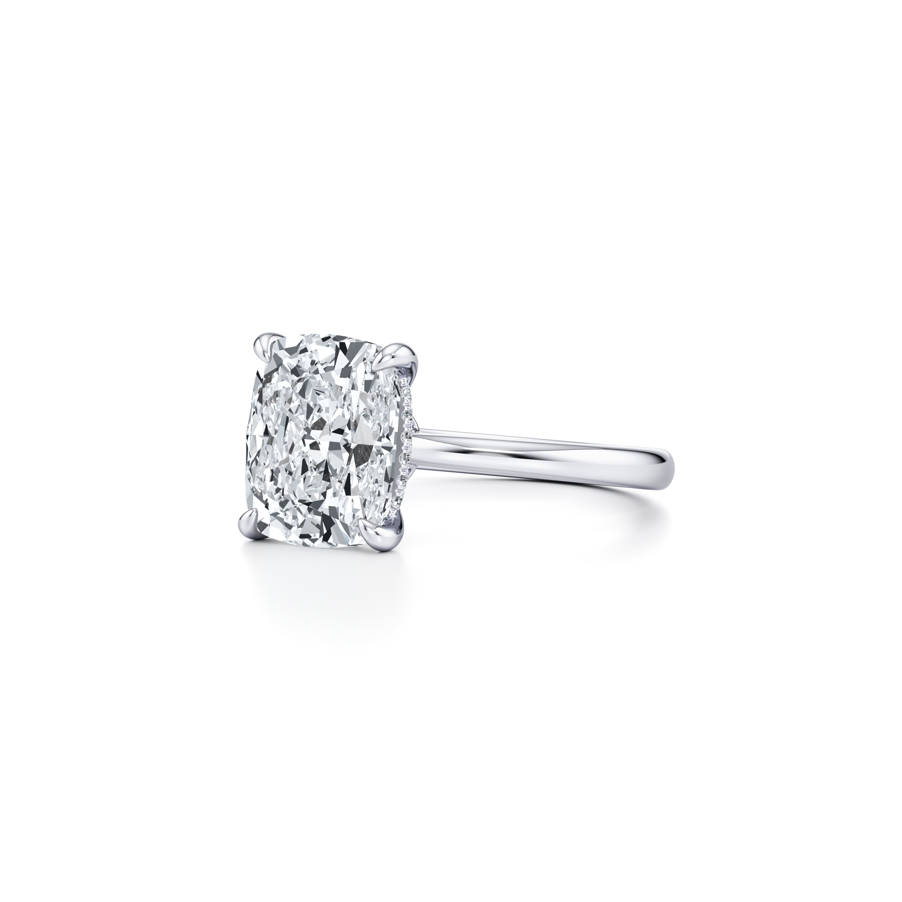 Chelsea Cushion Solitaire Lab Diamond Engagement Ring
