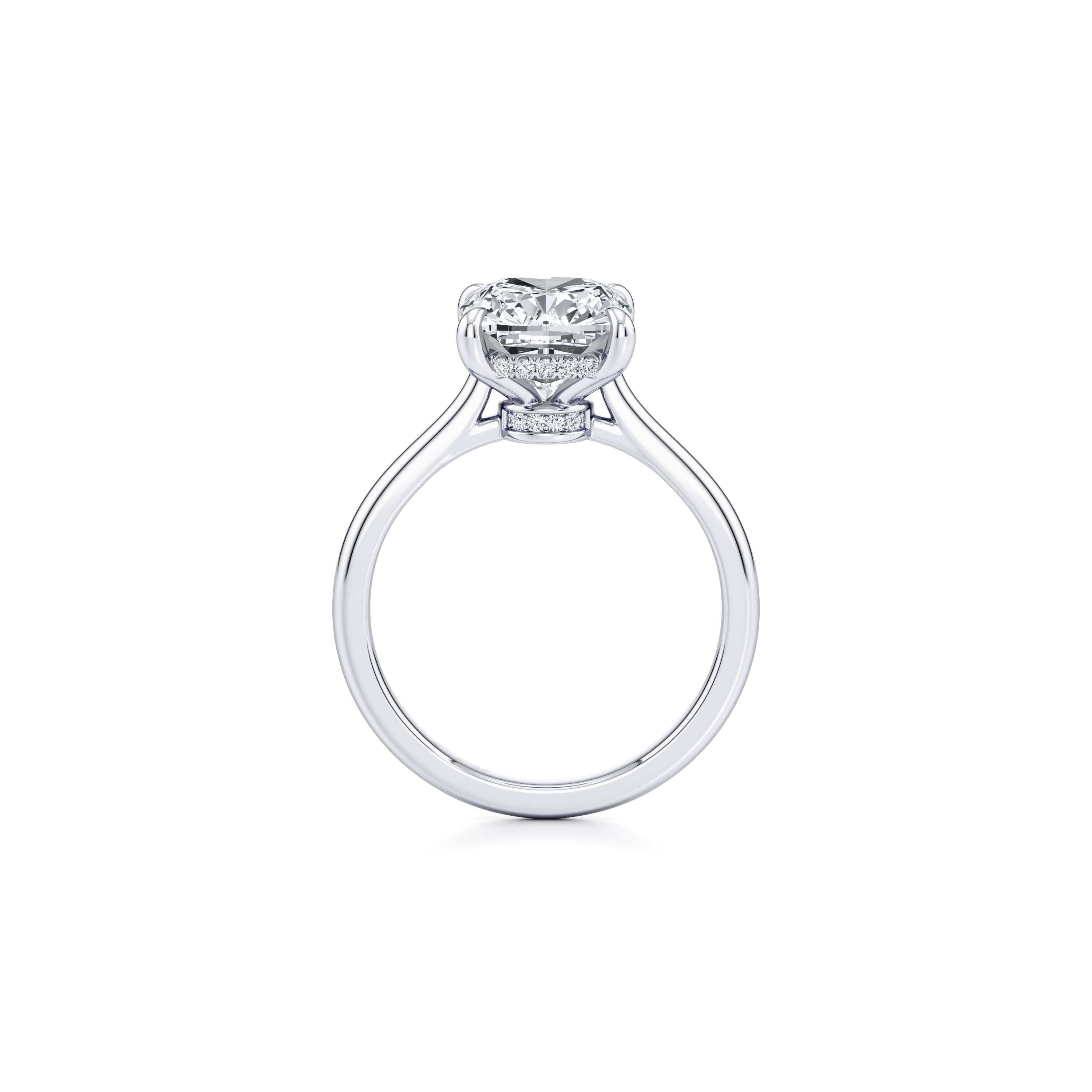 Chelsea Cushion Solitaire Lab Diamond Engagement Ring